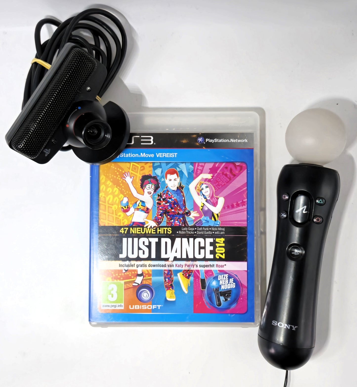 PS3 Playstation 3 Move Just Dance 2014 Set