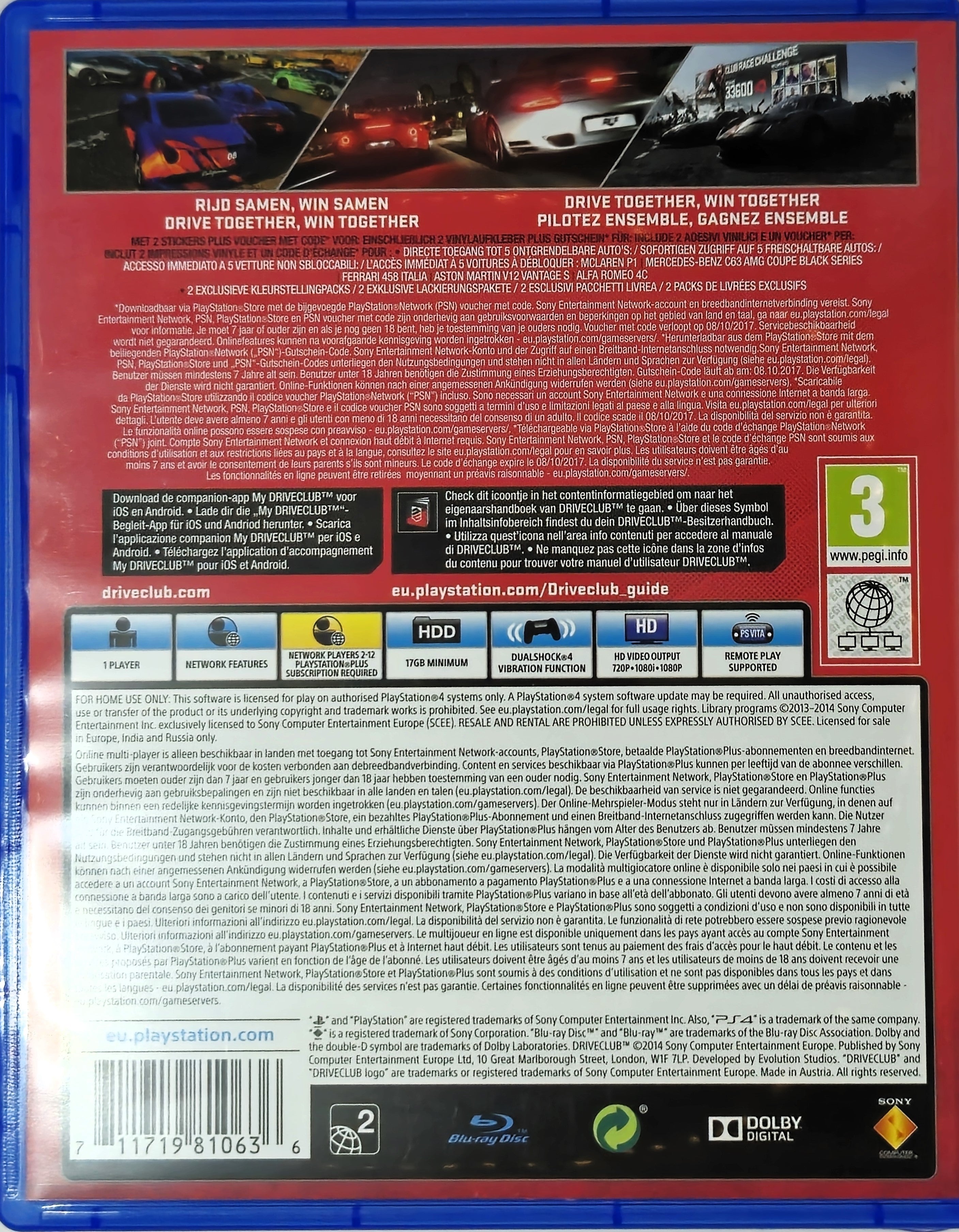 PS4 Driveclub Special Edition