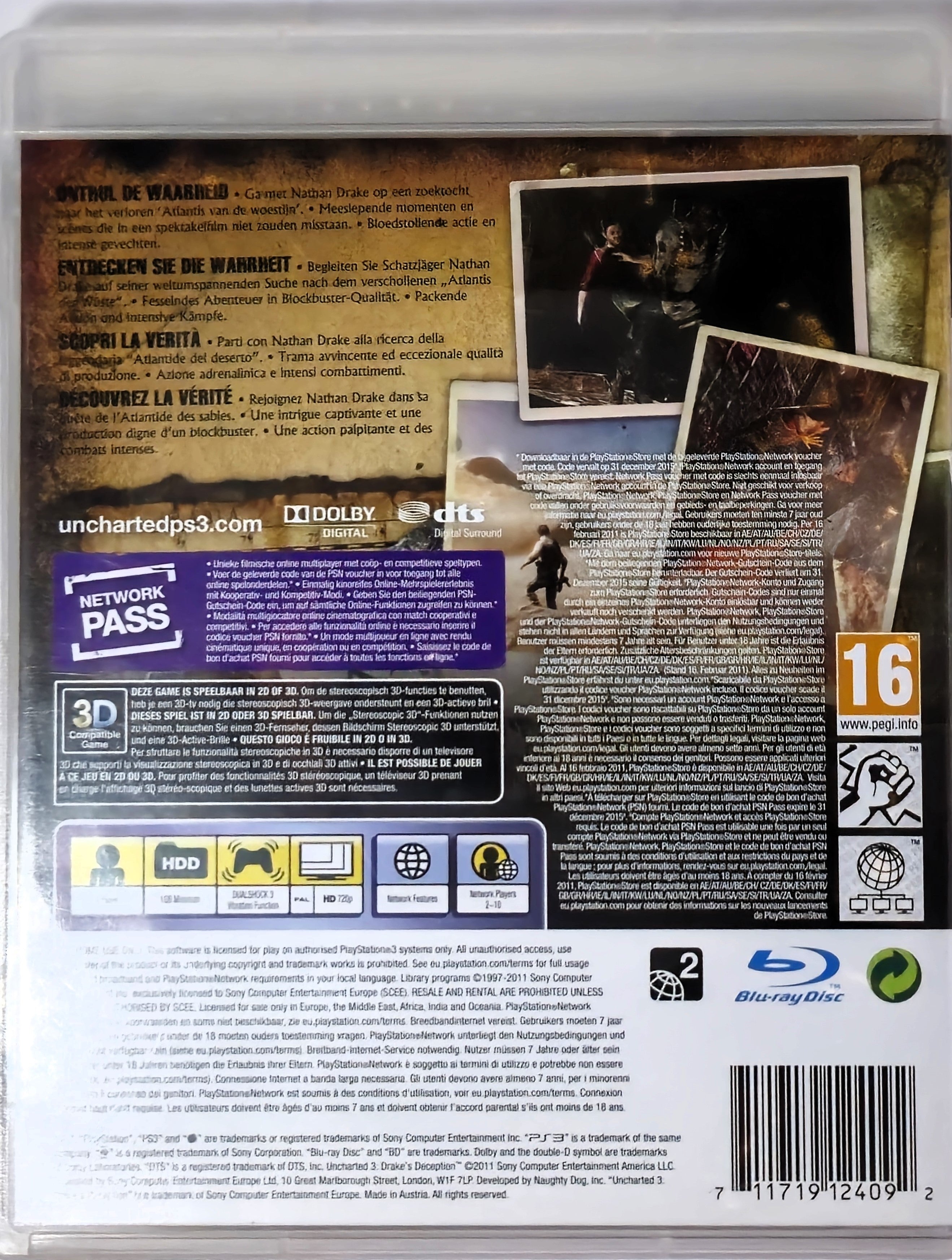 PS3 Uncharted 3 Drake's Deception