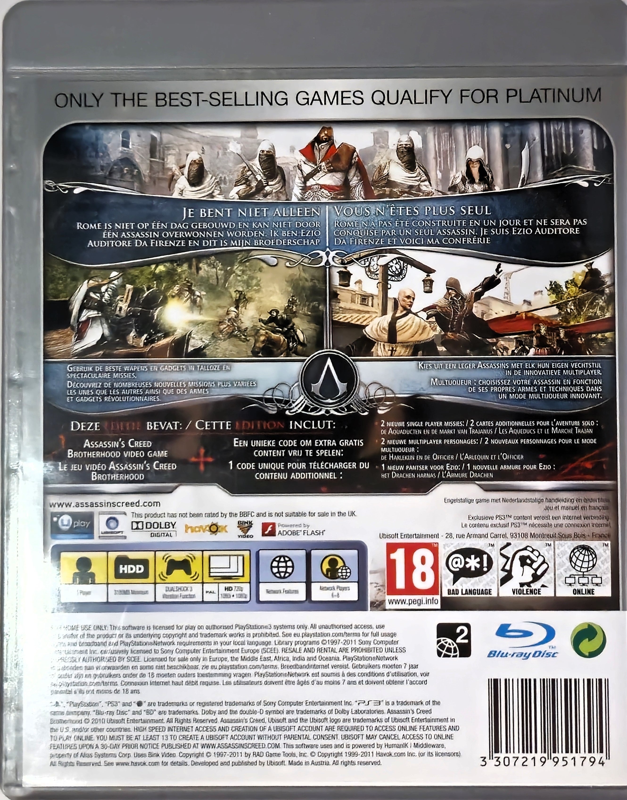 PS3 Assassin's Creed Brotherhood (Platinum)