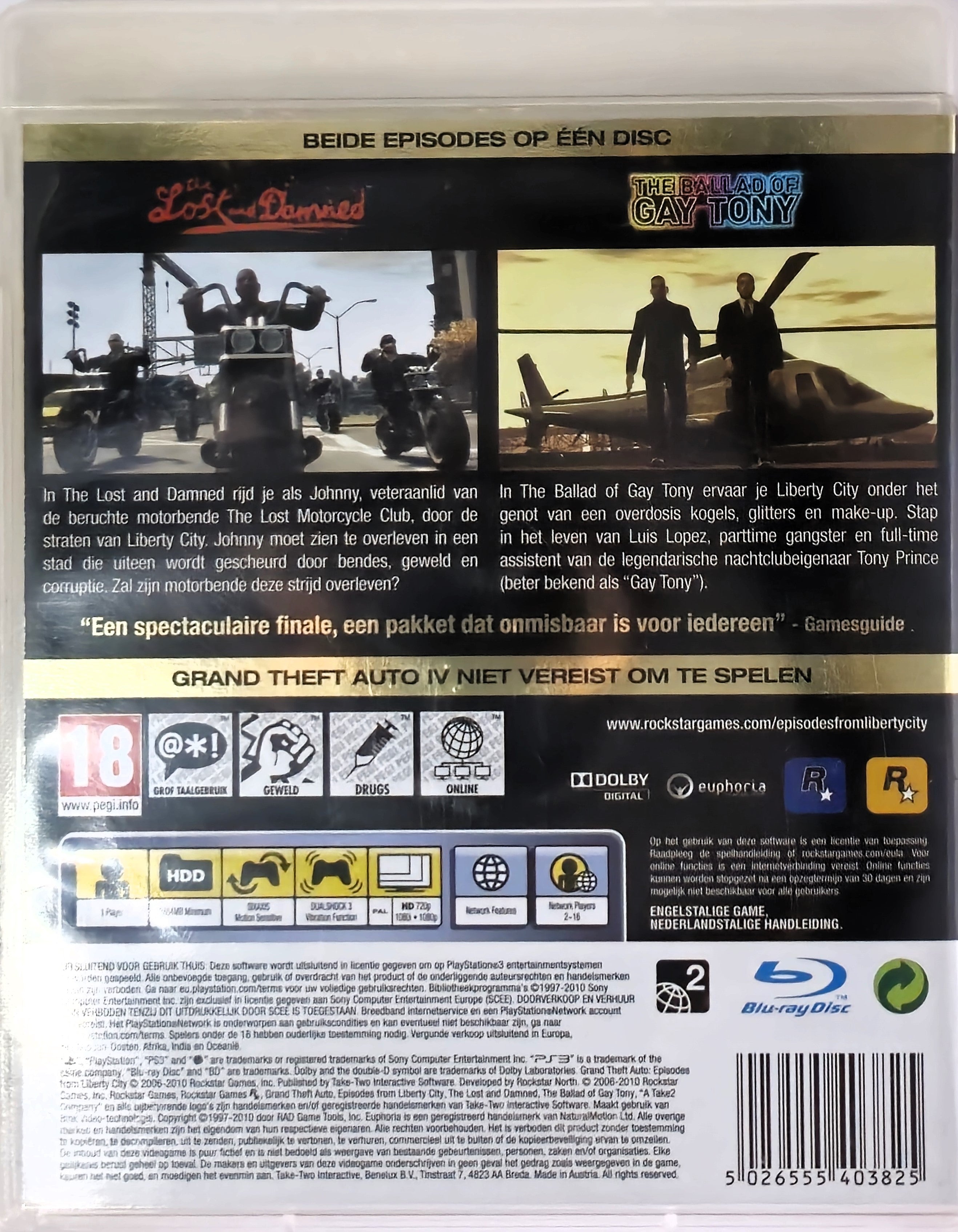 PS3 Grand Theft Auto Episodes from, Liberty City