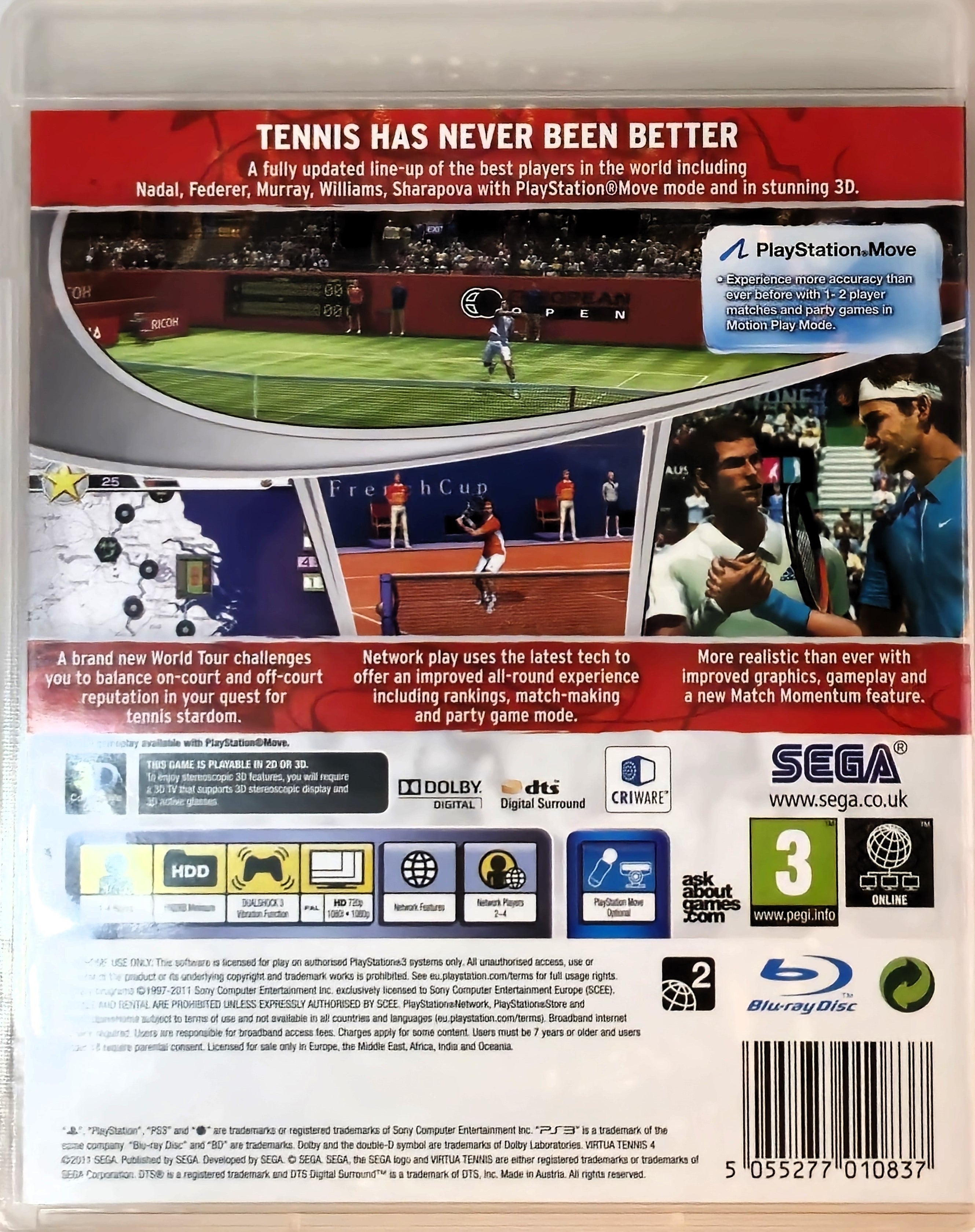 PS3 Virtua Tennis 4