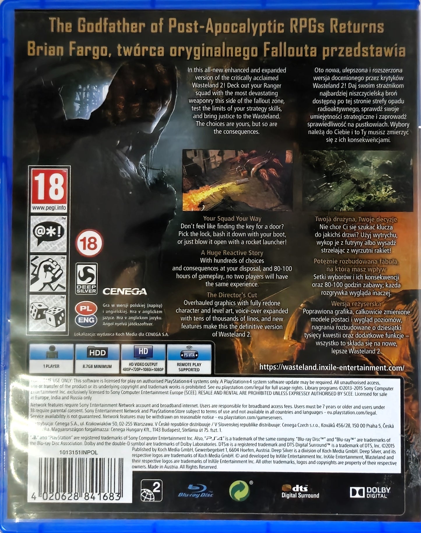 PS4 Wasteland 2 Director's Cut