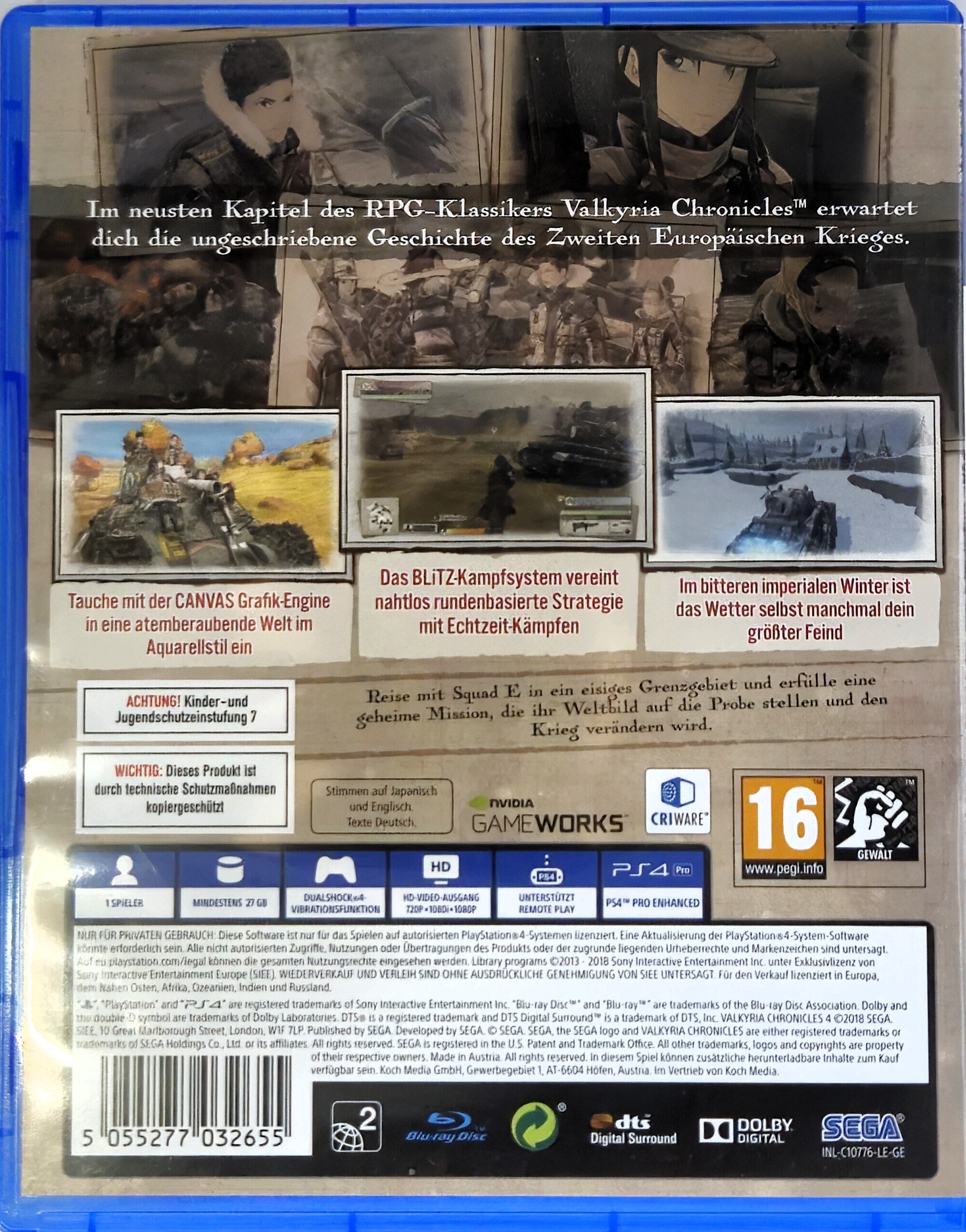 PS4 Valkyria Chronicles 4