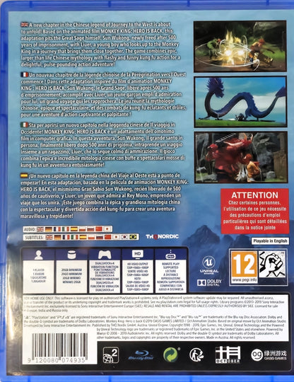 PS4 Monkey King Hero is Back