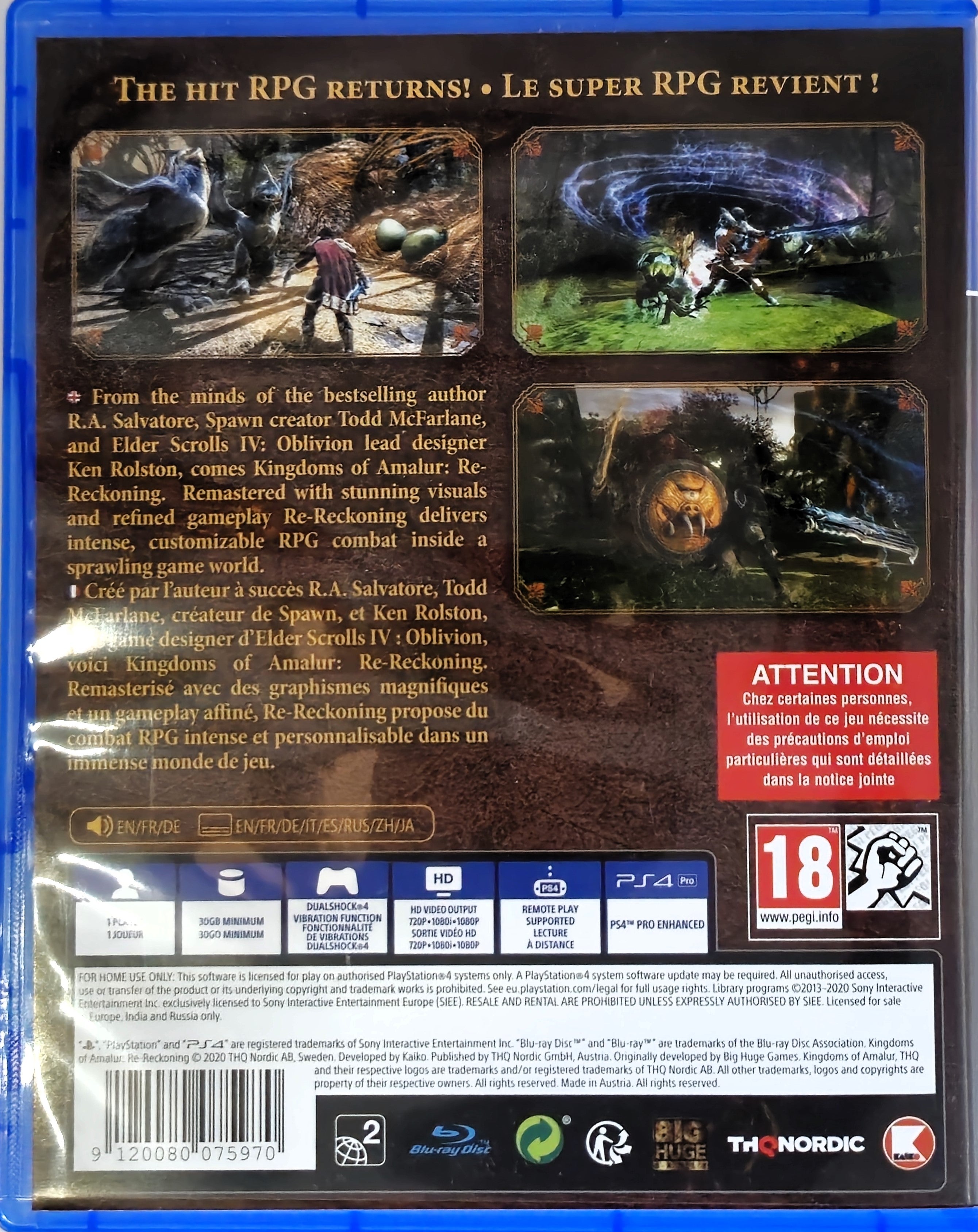 PS4 Kingdoms of Amalur Re-Reckoning