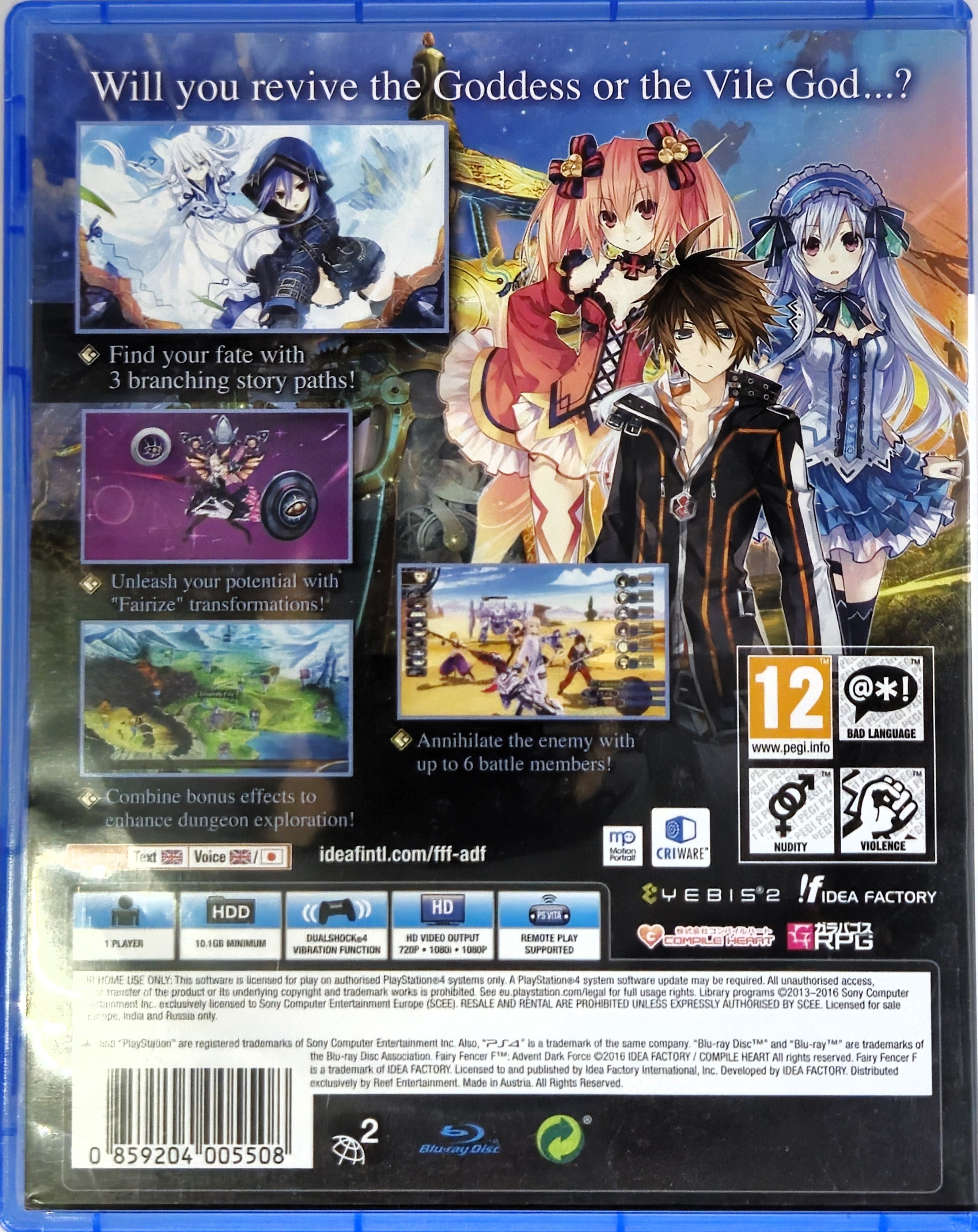 PS4 Fairy Fencer F Advent Dark Force