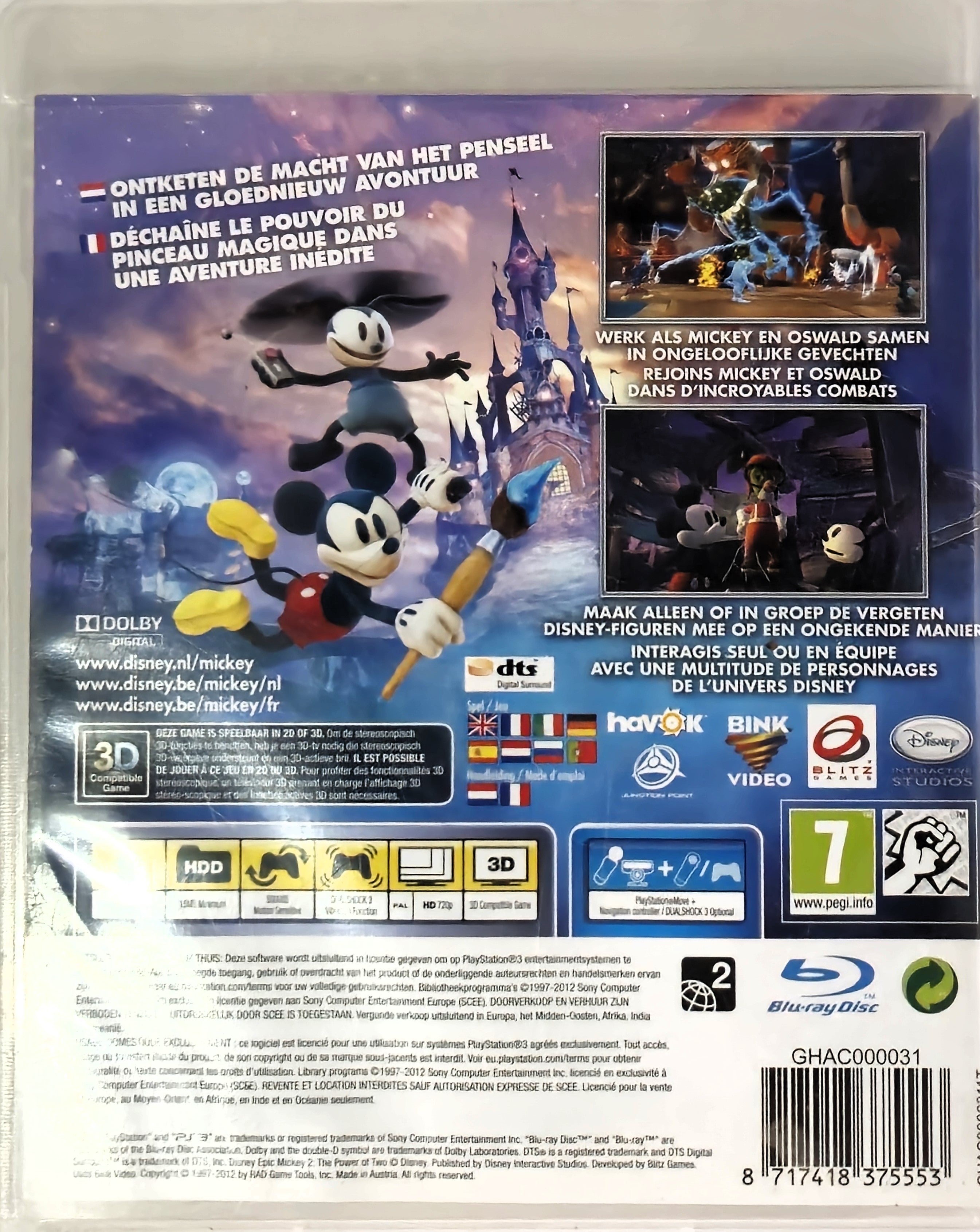 PS3 Epic Mickey 2 The Power of Two