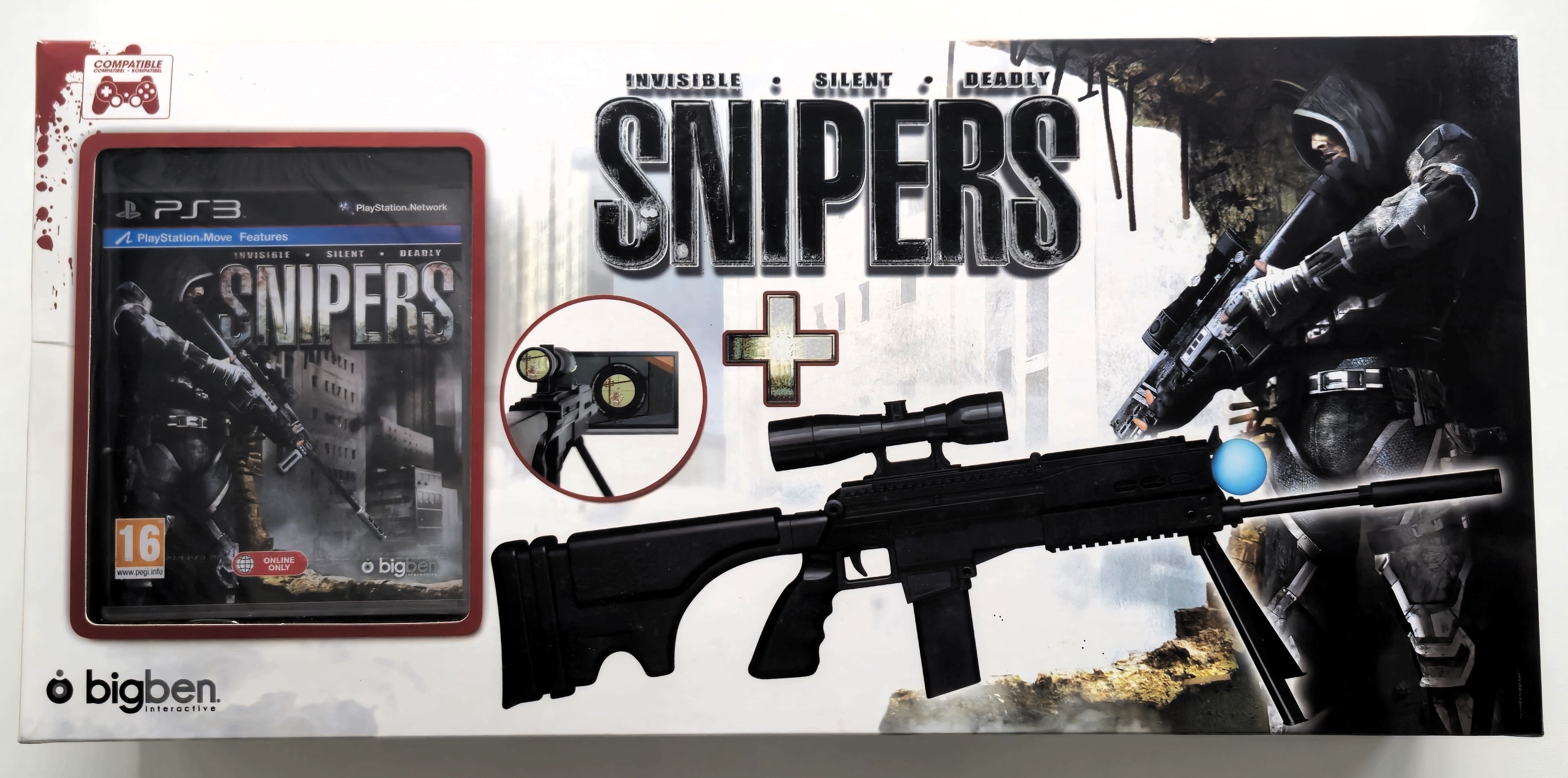 Playstation 3 PS3  Snipers + Sniper Gun (NIEUW)