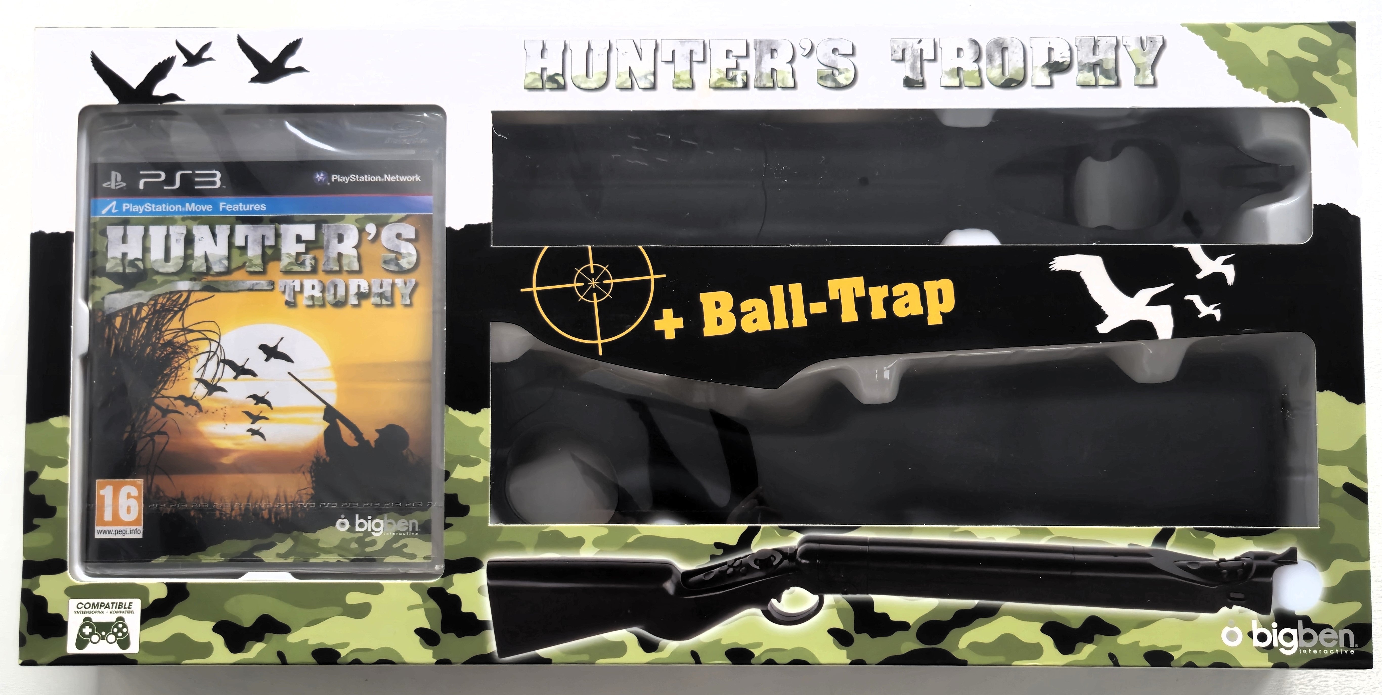 Playstation 3 PS3 Hunters Trophy + Ball Trap Gun (NIEUW)