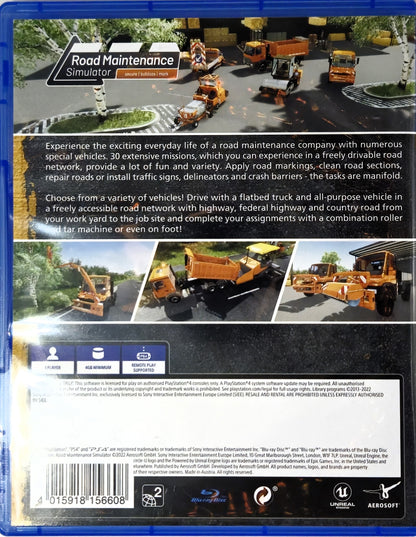 PS4 Road Maintenance Simulator
