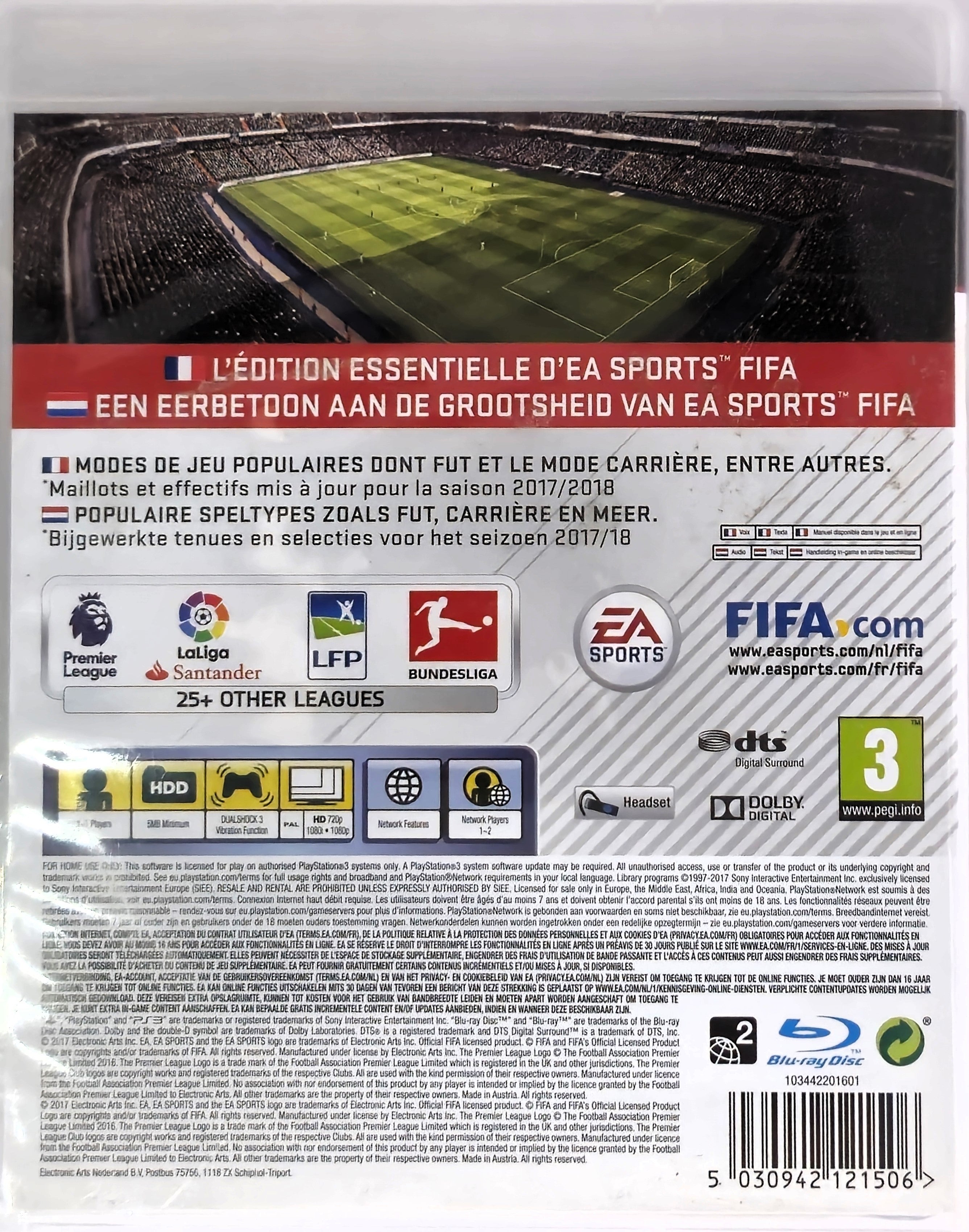 PS3 FIFA 18 Legacy Edition