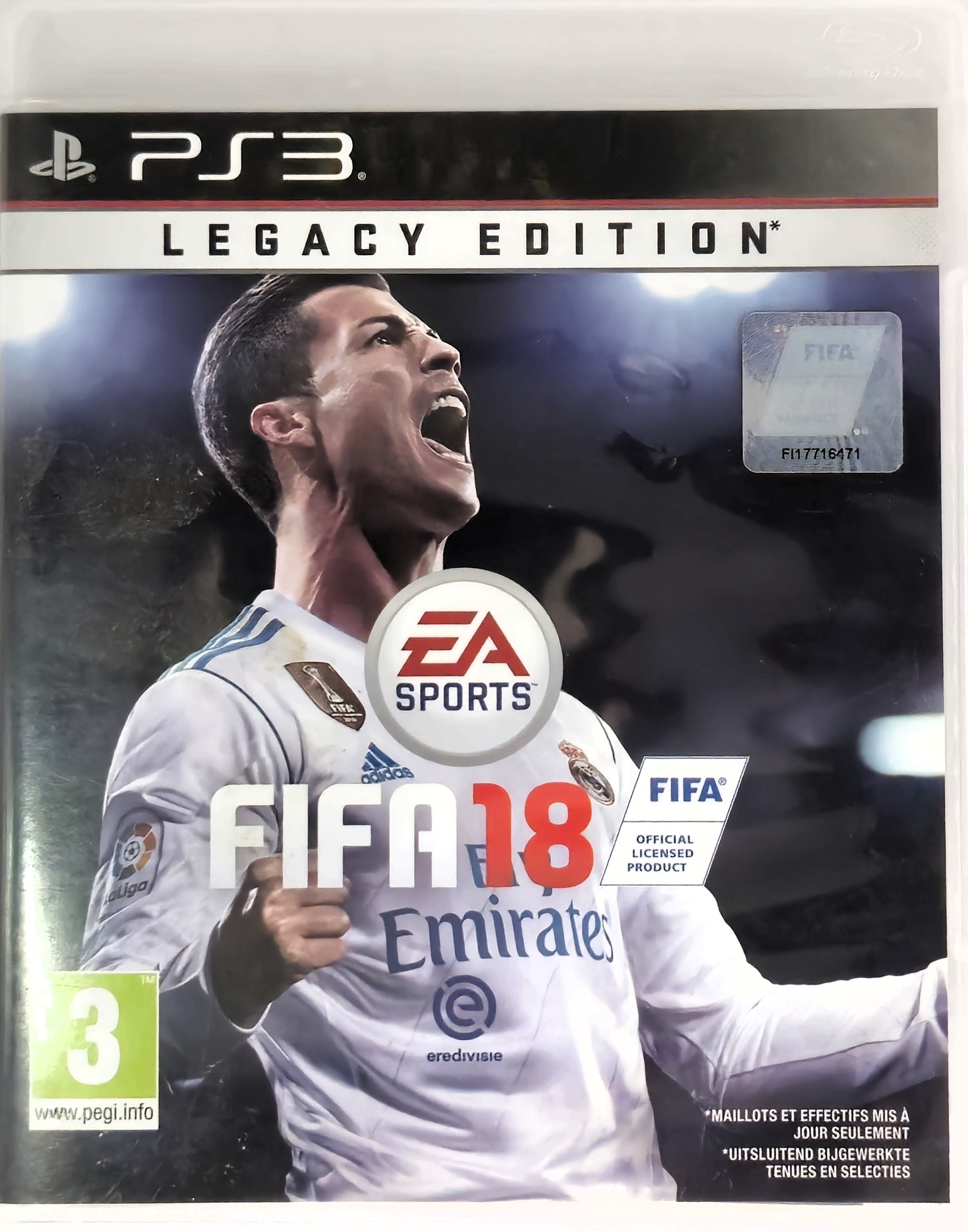 PS3 FIFA 18 Legacy Edition