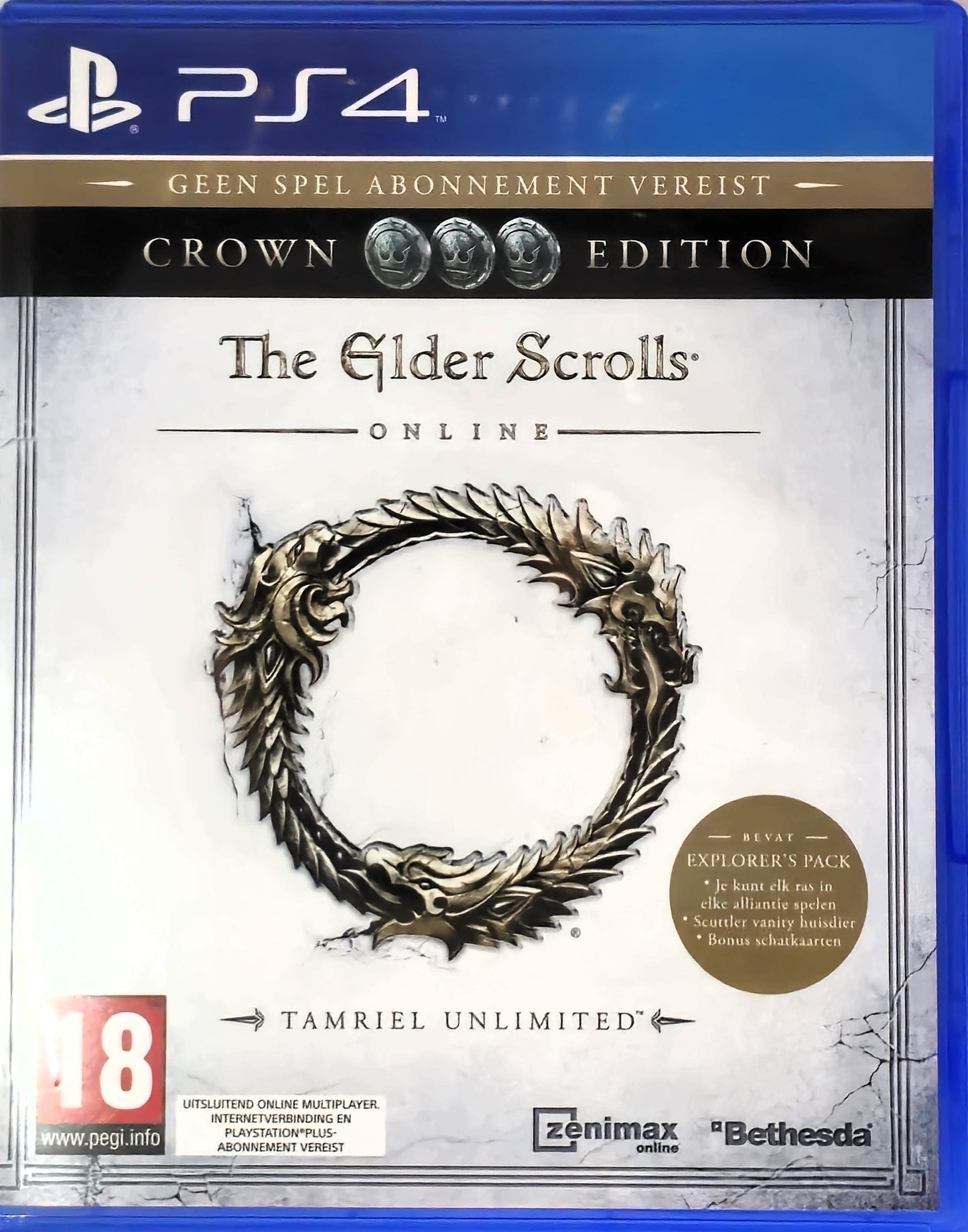 PS4 The Elder Scrolls Online Tamriel Unlimited Crown Day One Edition
