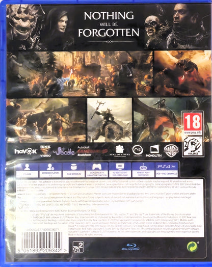 PS4 Middle Earth Shadow of War