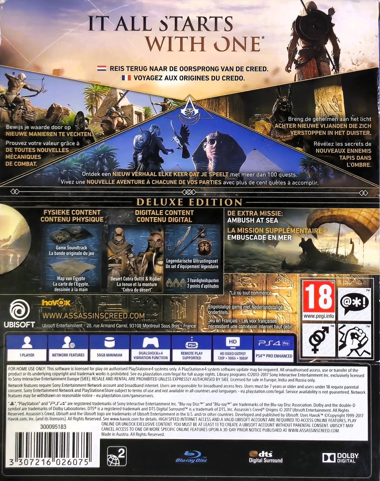 PS4 Assassin's Creed Origins DeLuxe Edition