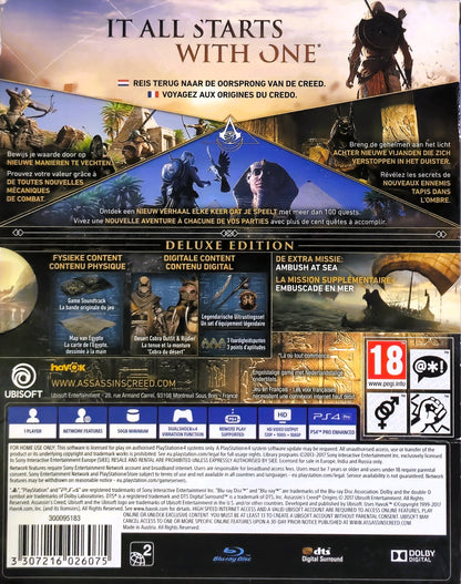 PS4 Assassin's Creed Origins DeLuxe Edition