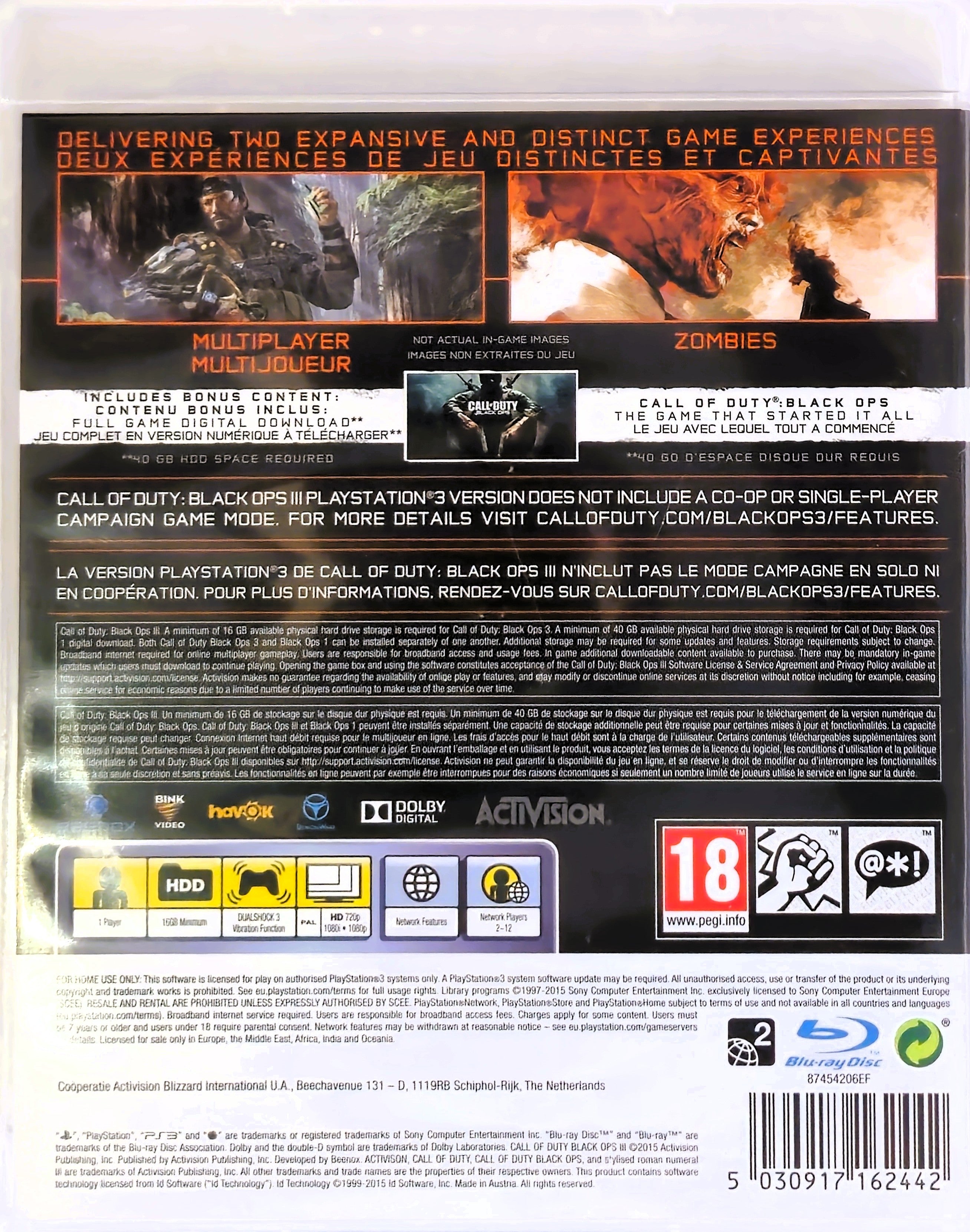 PS3 Call of Duty Black Ops 3