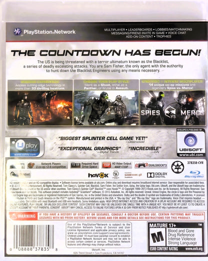 PS3 Splinter Cell Blacklist