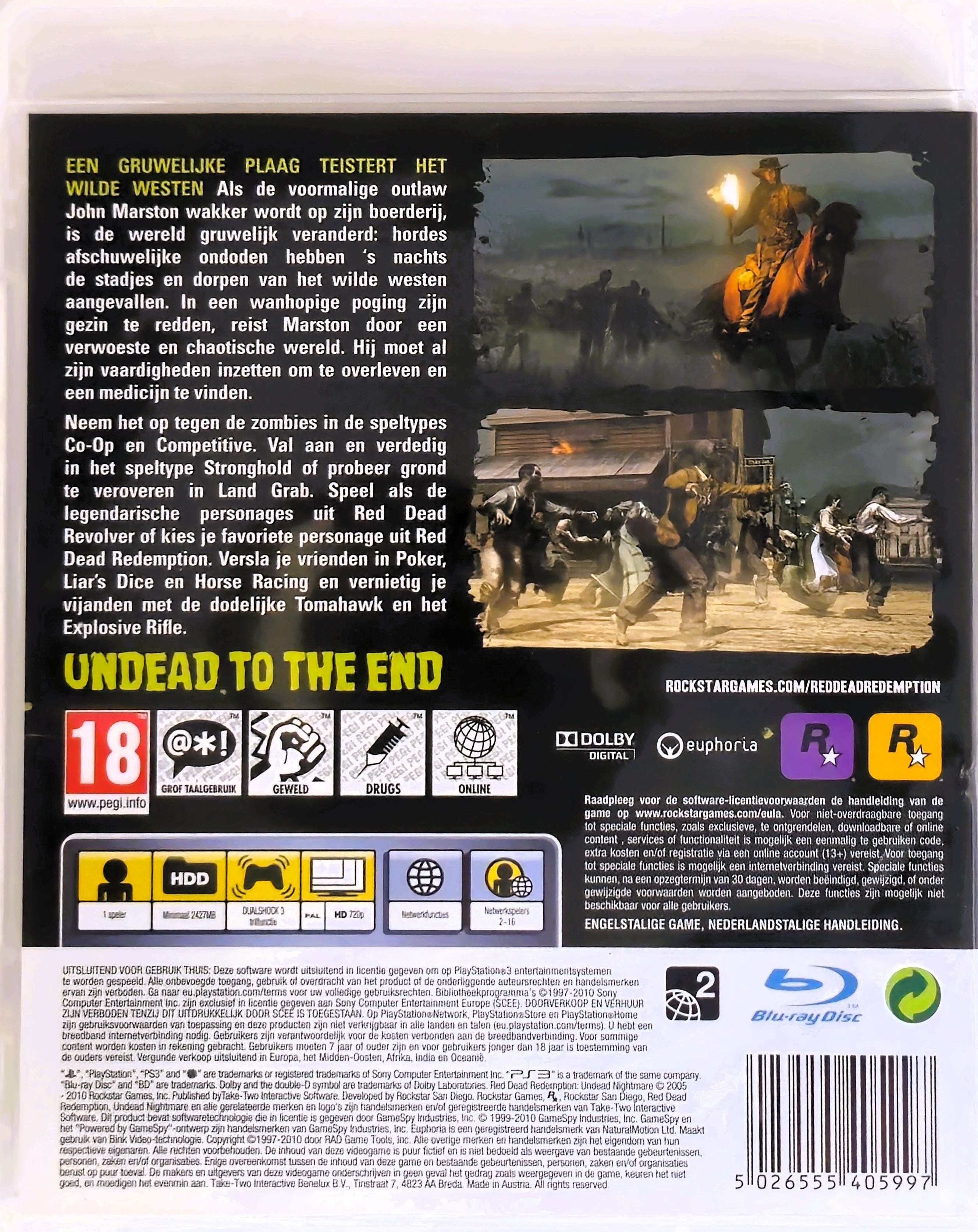 PS3 Red Dead Redemption Undead Nightmare