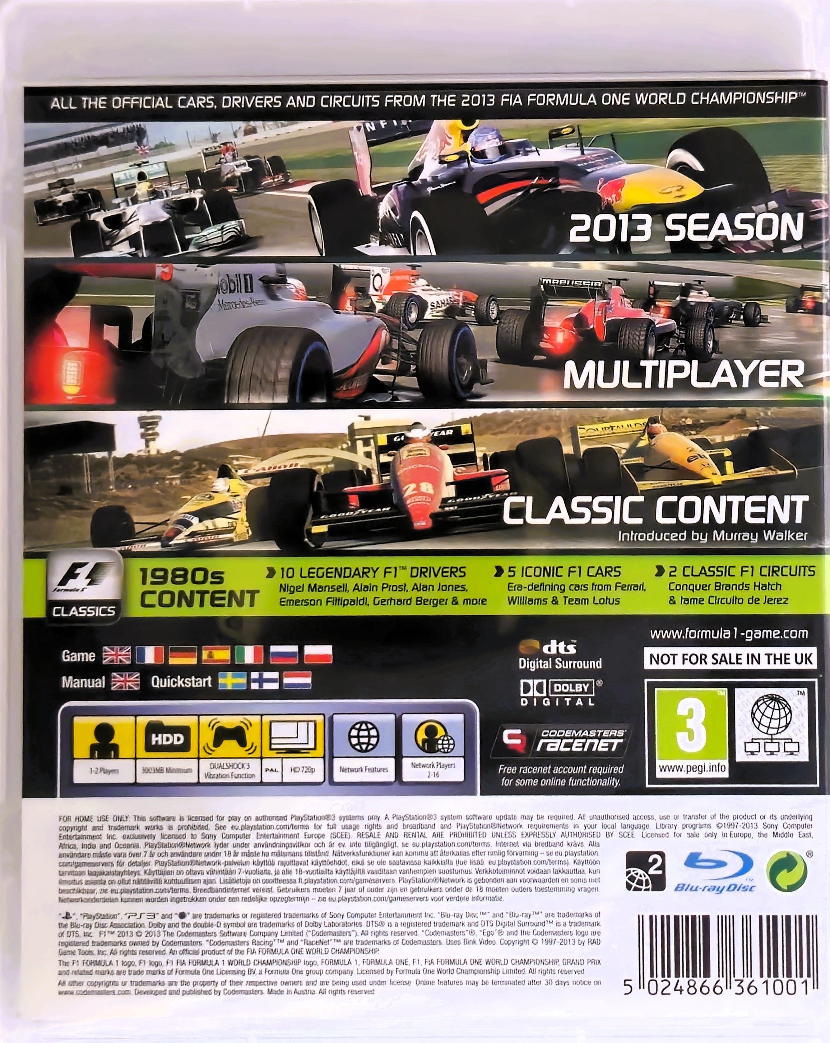 PS3 F1 2013