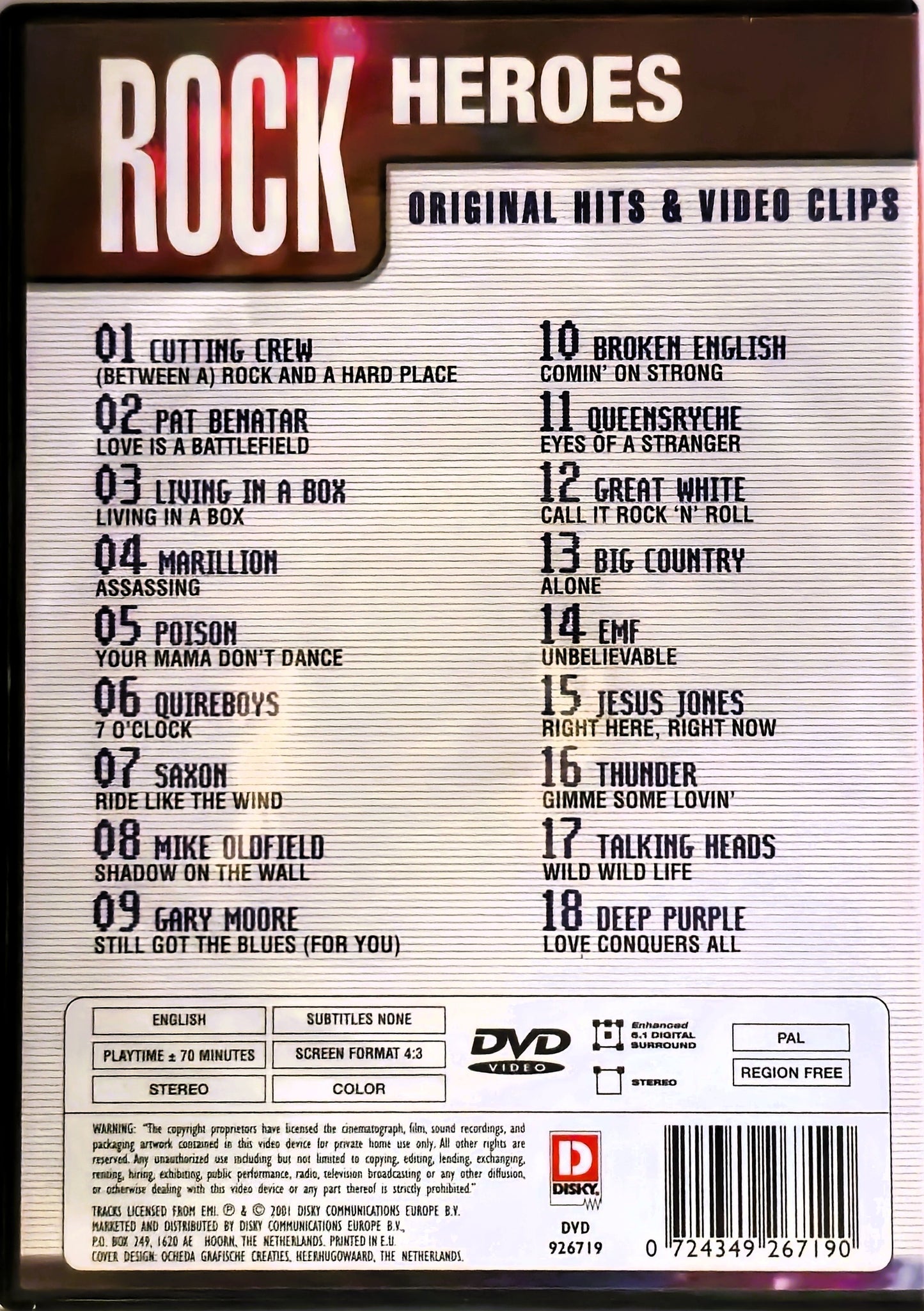 Rock Heroes Original Hits & Video Clips