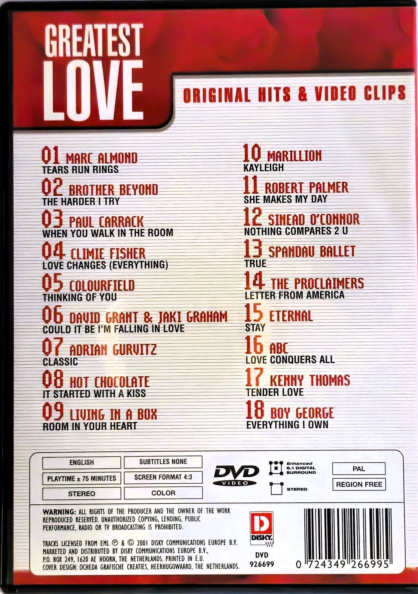 Greatest Love Original Hits & Video Clips