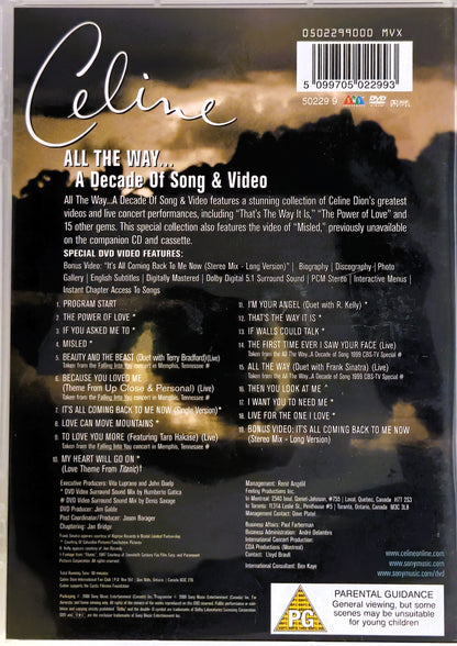 Celine Dion All The Way A Decade of Song & Video
