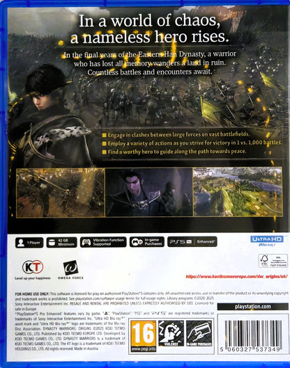 PS5 Dynasty Warriors Origins