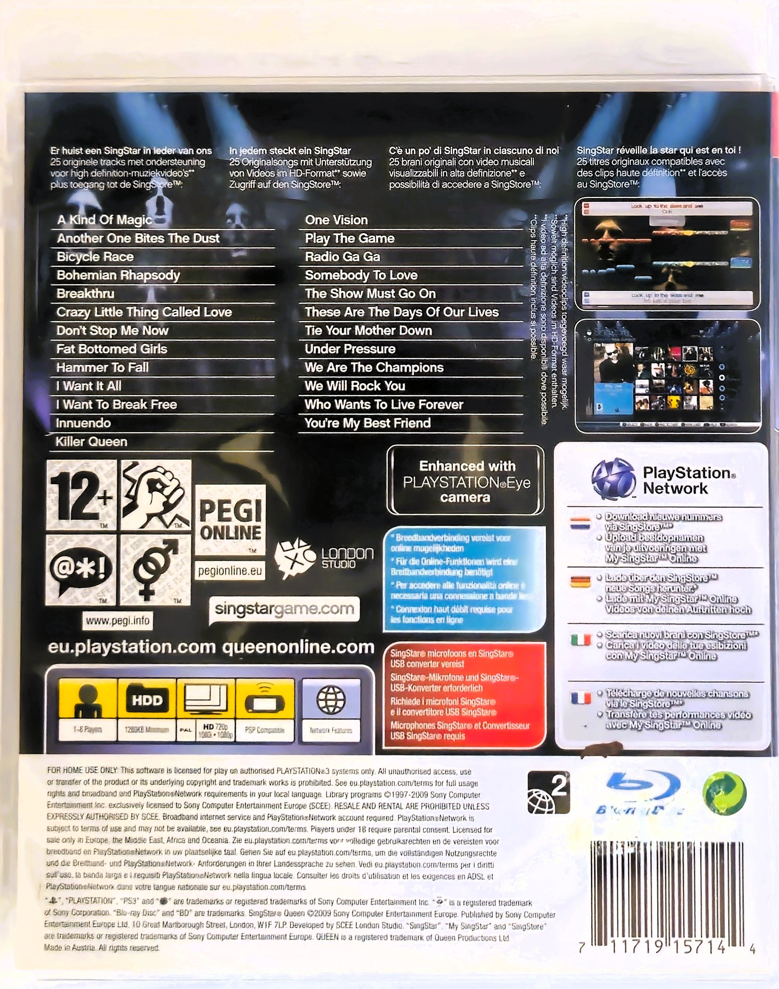 PS3 Singstar Queen