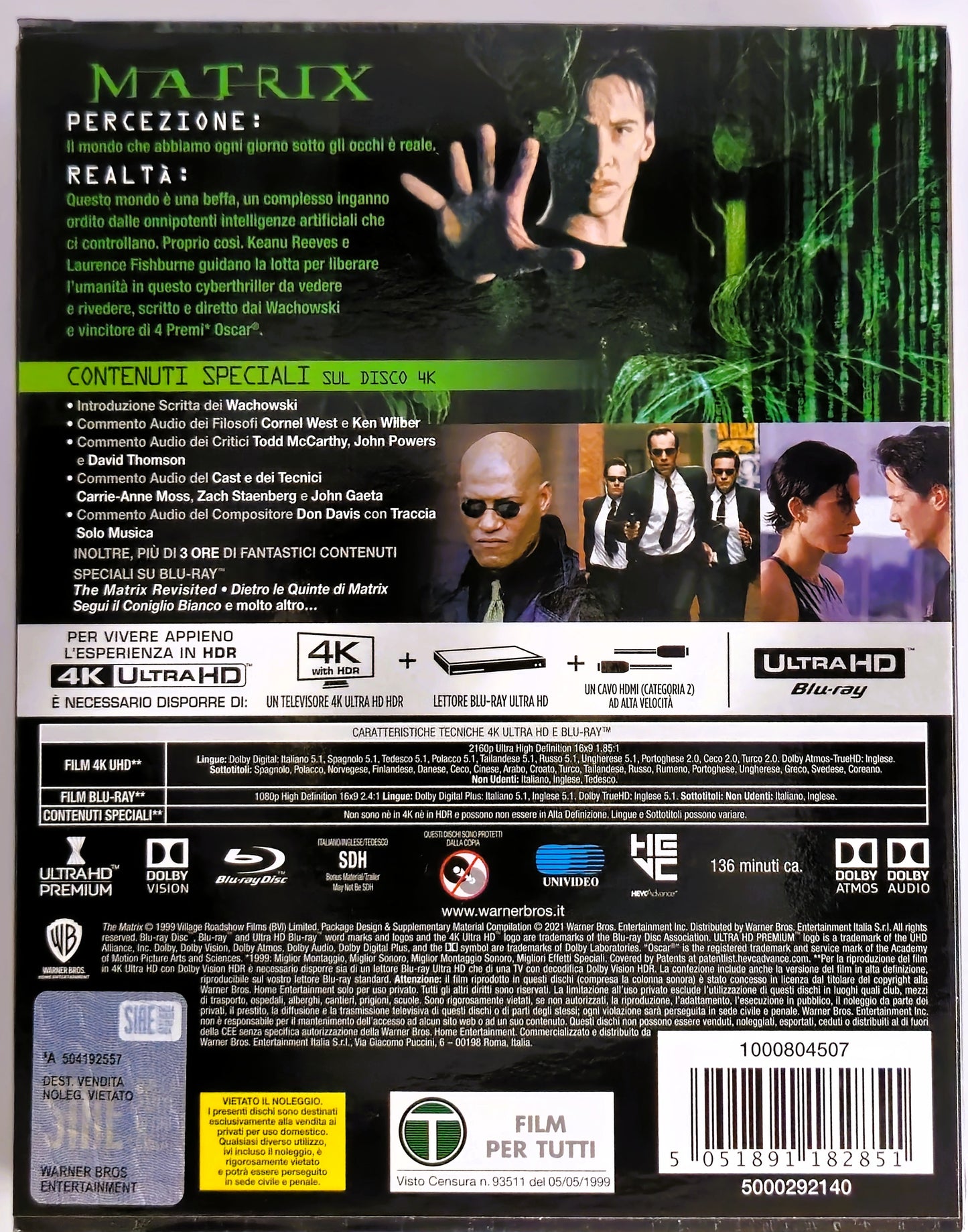 The Matrix Titans of Cult - 4K Ultra HD Steelbook