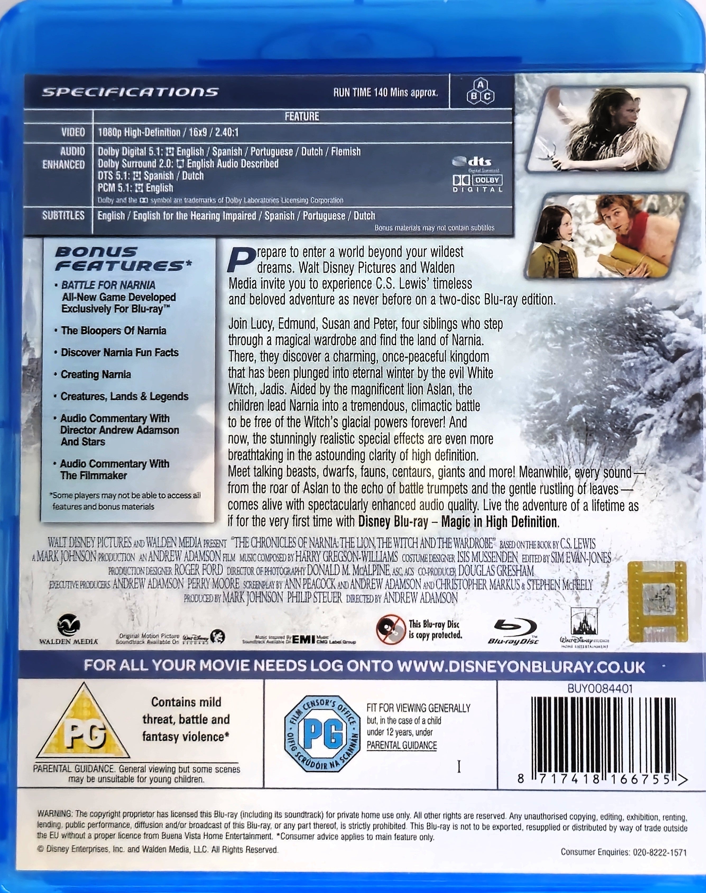 Chronicles of Narnia The Lion, The Witch and The Wardrobe