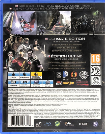 PS4 Injustice Gods Among Us Ultimate Edition