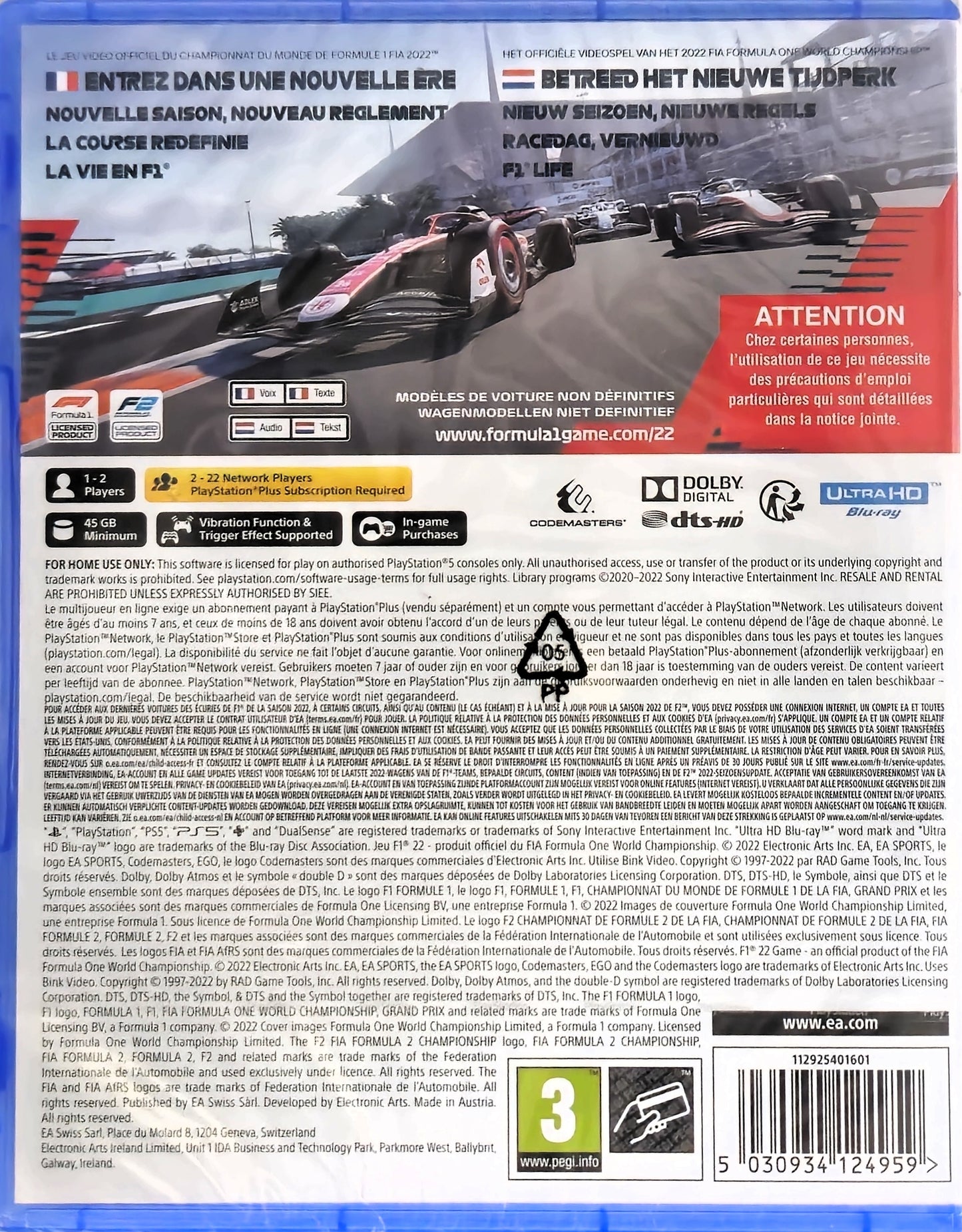 PS5 F1 22 (NIEUW)