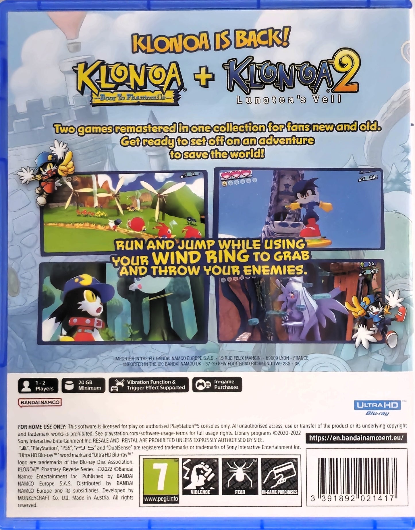 PS5 Klonoa Phantasy Reverie Series