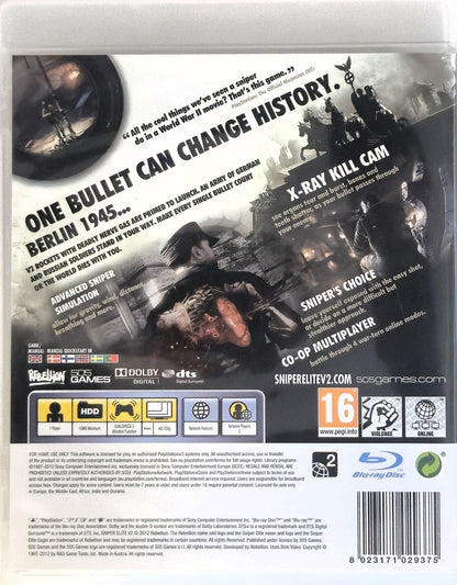 PS3 Sniper Elite V2