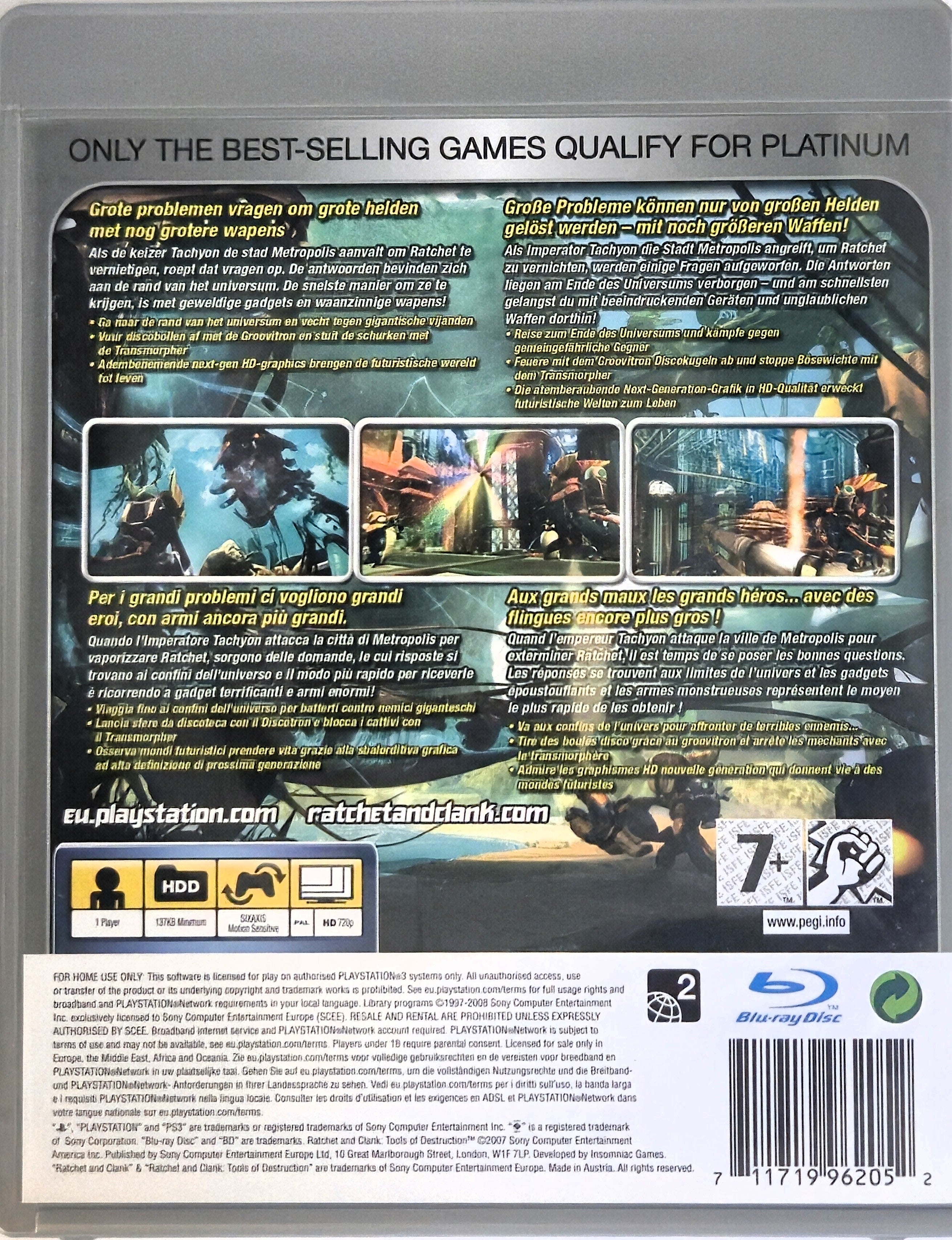 PS3 Ratchet & Clank Tools of Destruction (Platinum)