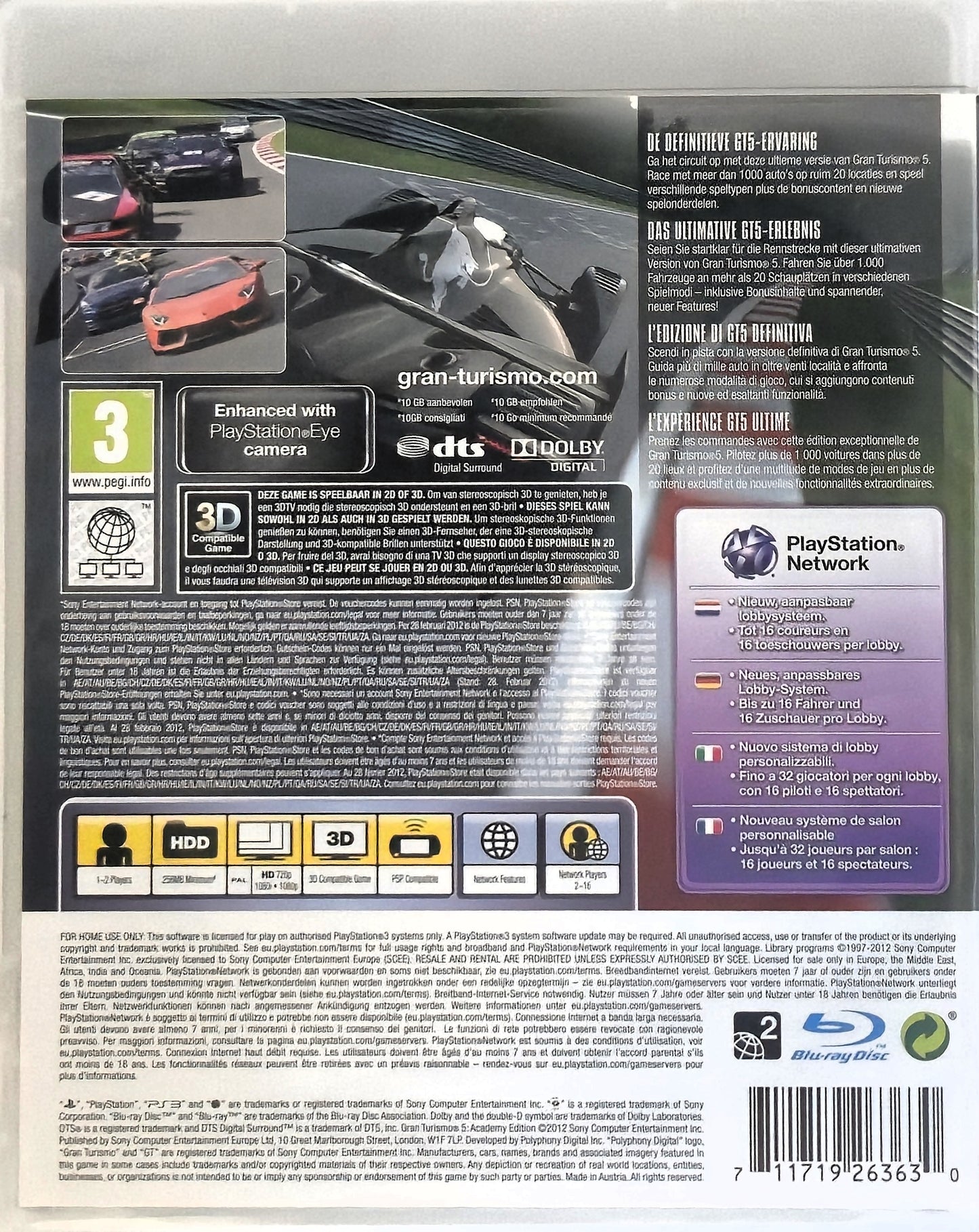 PS3 Gran Turismo 5 Academy Edition