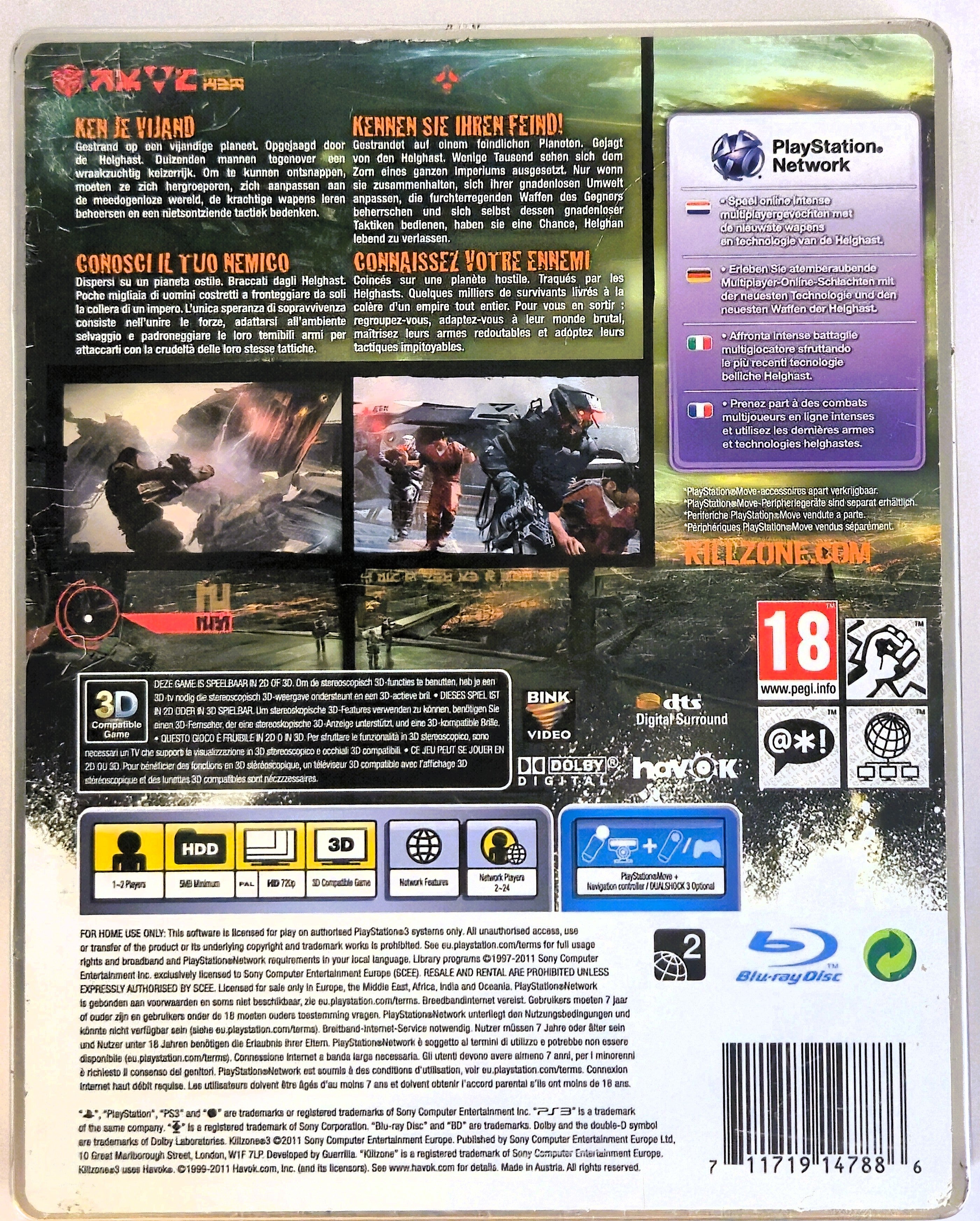 PS3 Killzone 3 (Steelbook)
