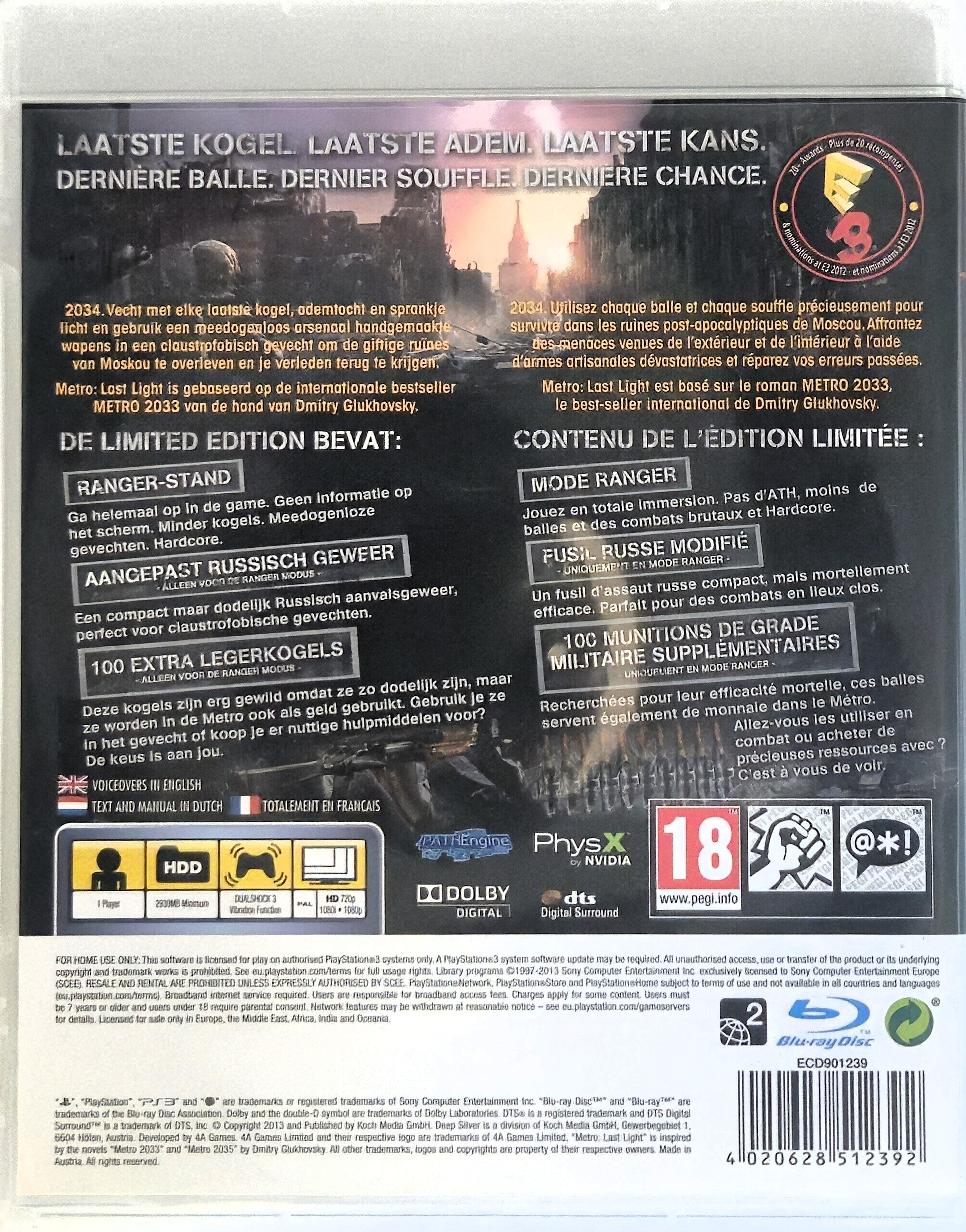 PS3 Metro Last Light