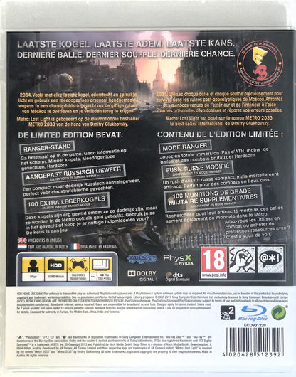PS3 Metro Last Light