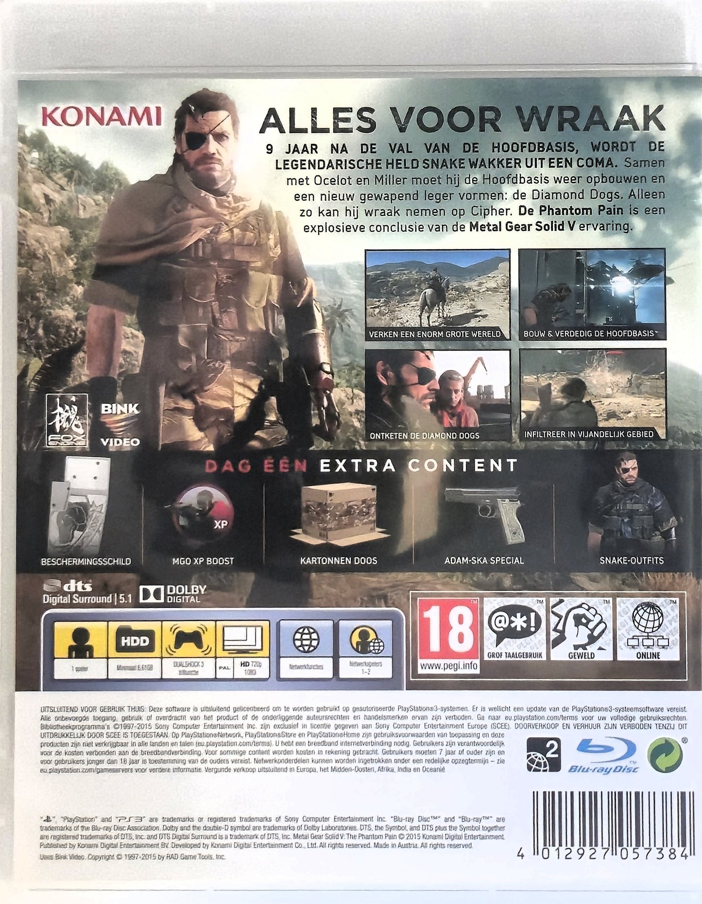 PS3 Metal Gear Solid V The Phantom Pain Day 1 Edition