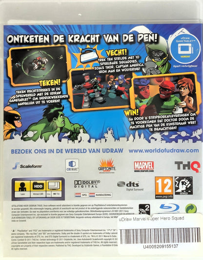 PS3 uDraw Marvel Super Hero Squad Comic Combat