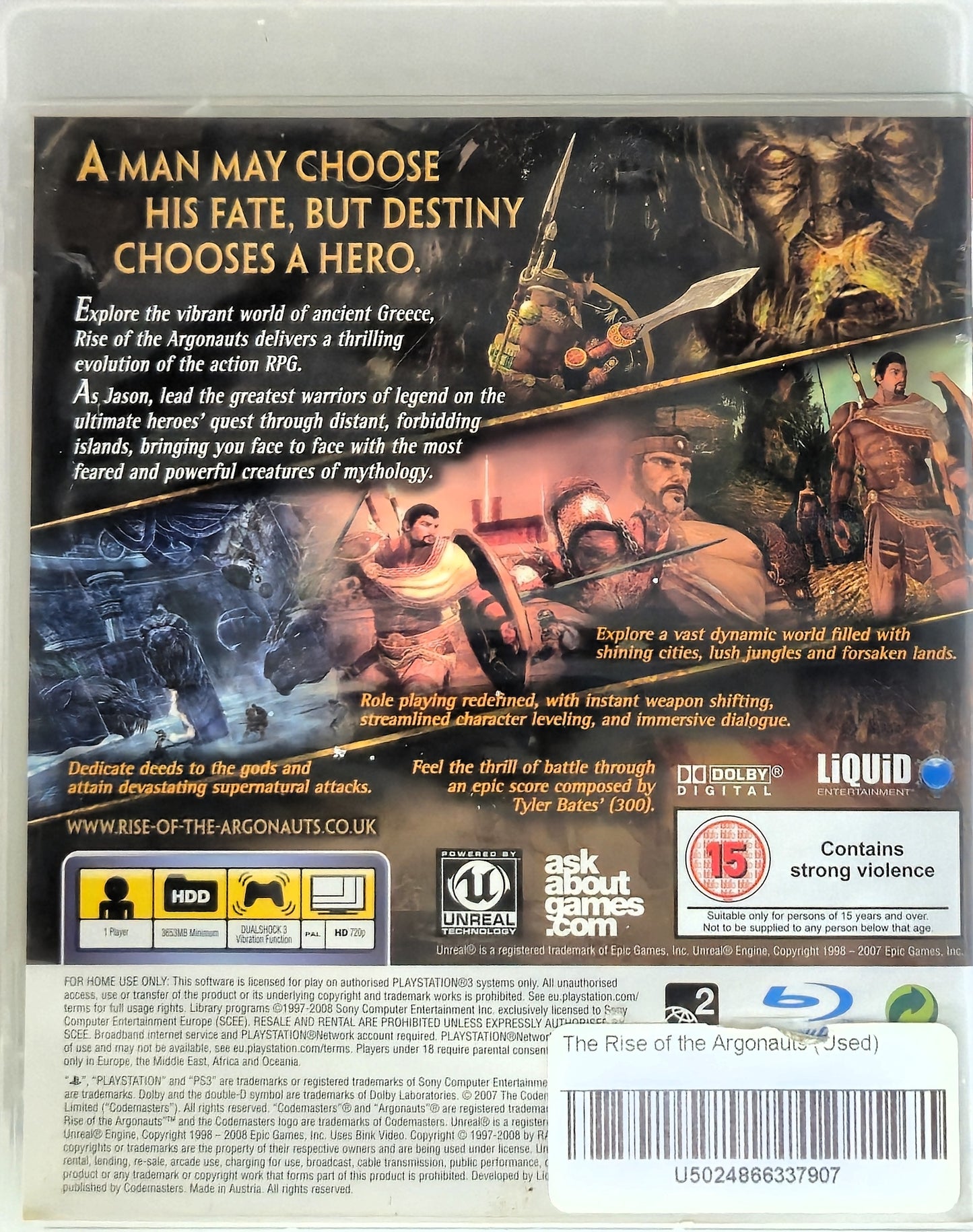 PS3 Rise of The Argonauts