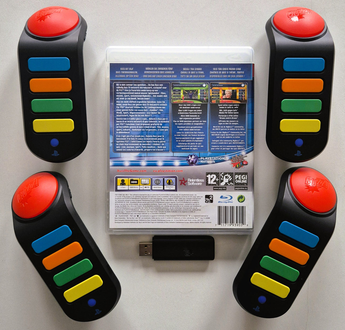 PS3 Playstation 3 Buzz Quiz TV Set