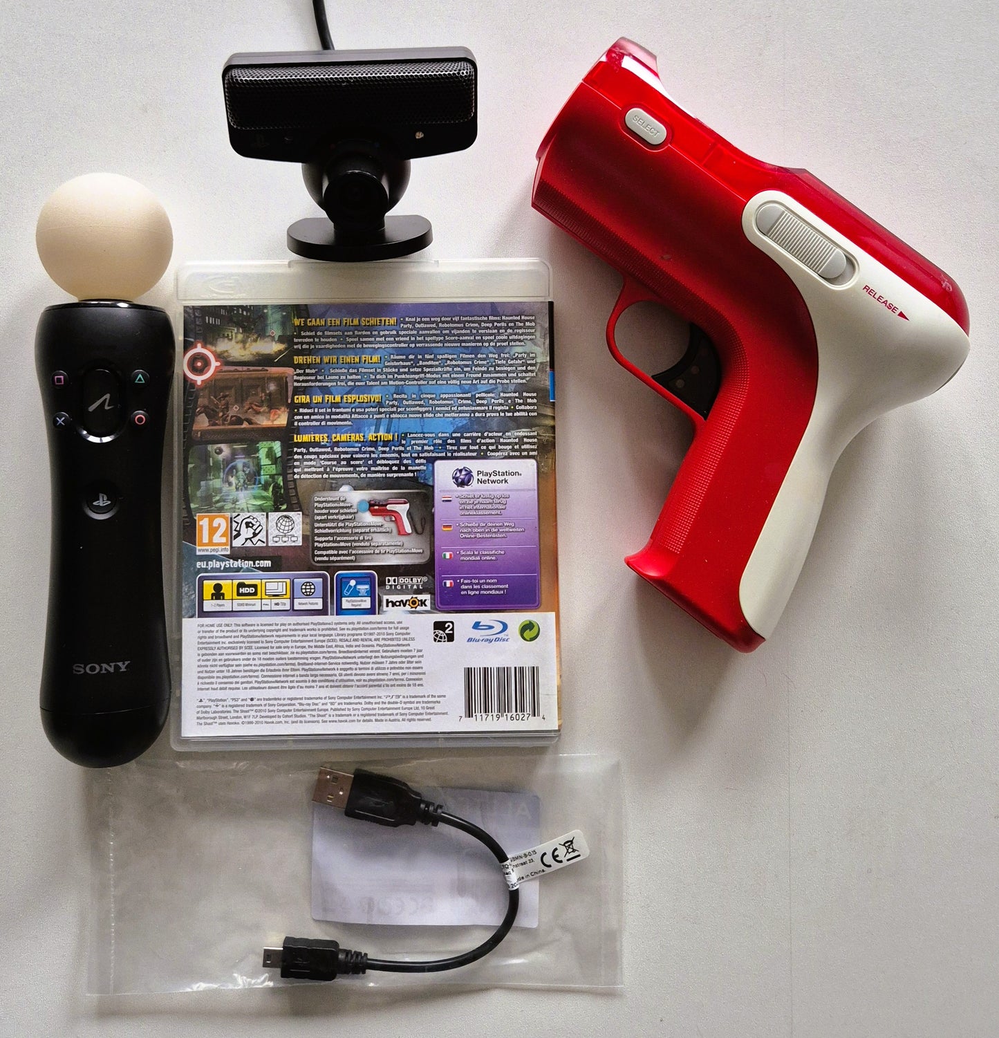 PS3 Playstation Move The Shooter Set