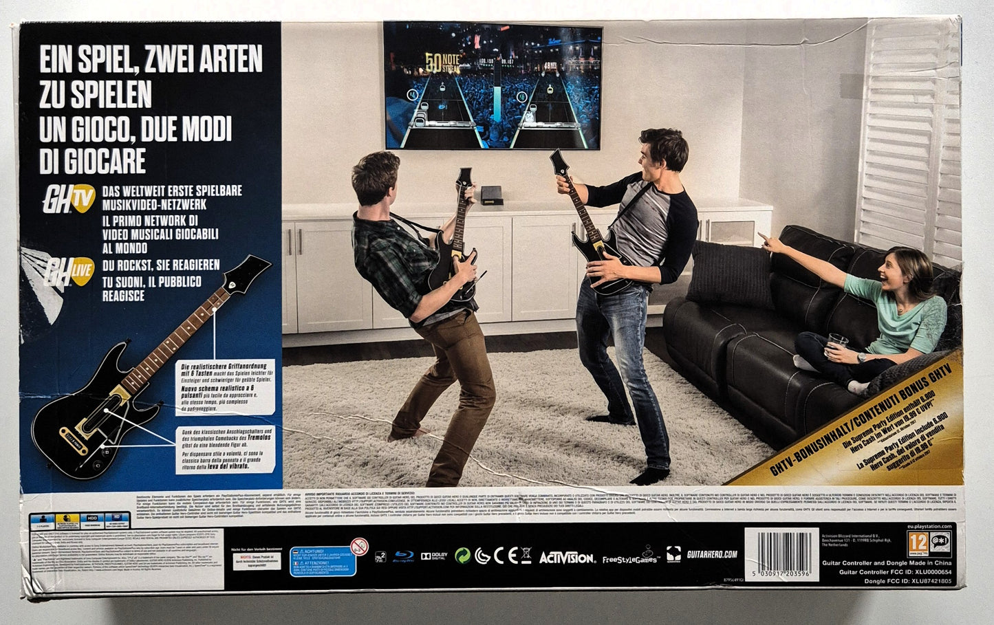 PS4 Playstation 4 Guitar Hero Live  Supreme Party Edition