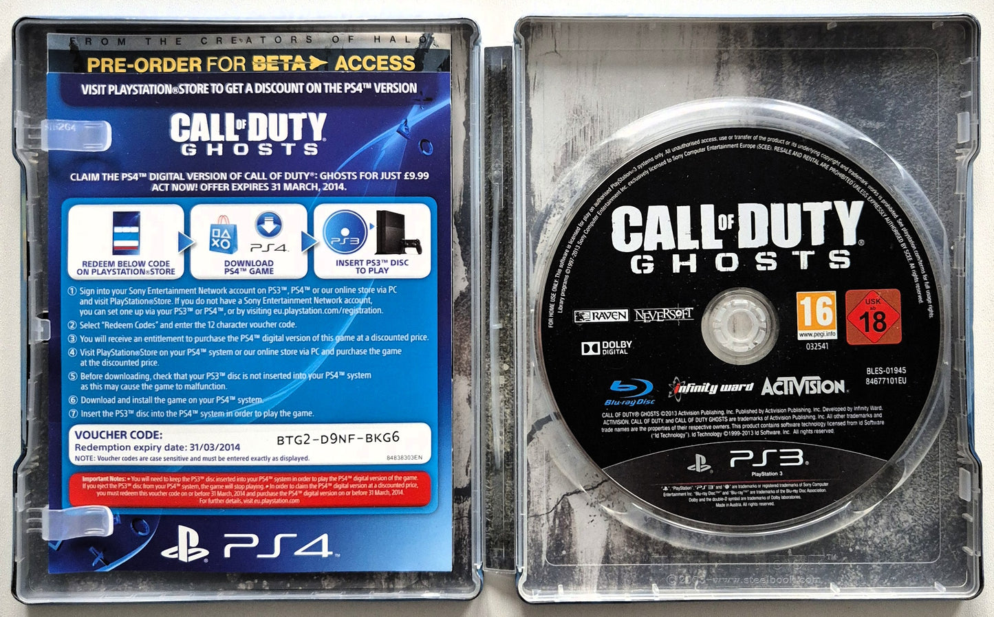 PS3 Call of Duty Ghosts (Steelbook)