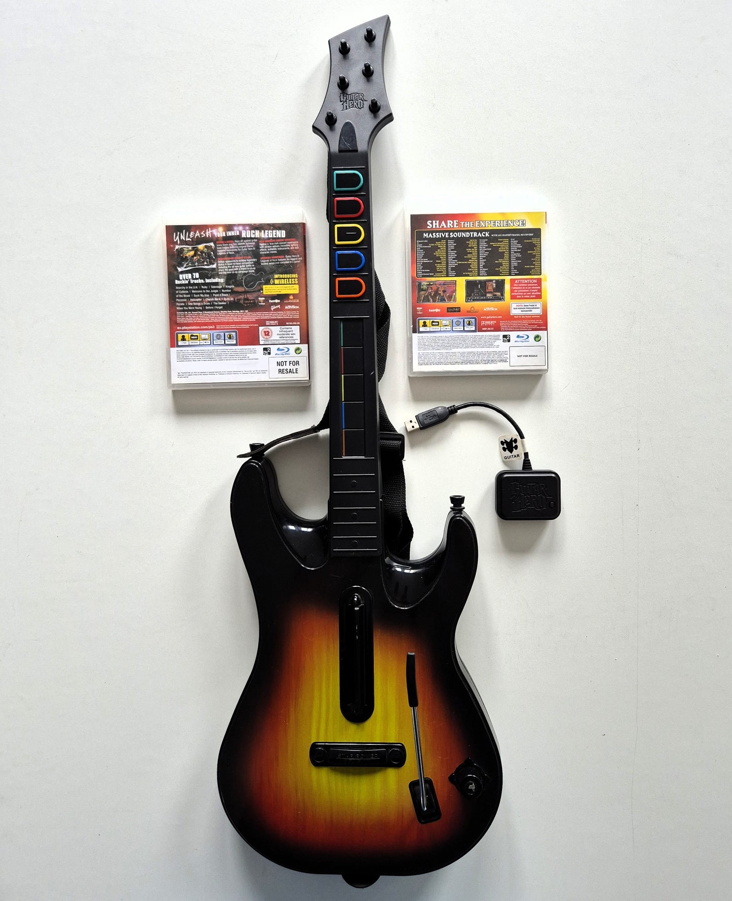 PS3 Playstation 3 Guitar Hero World Tour Set