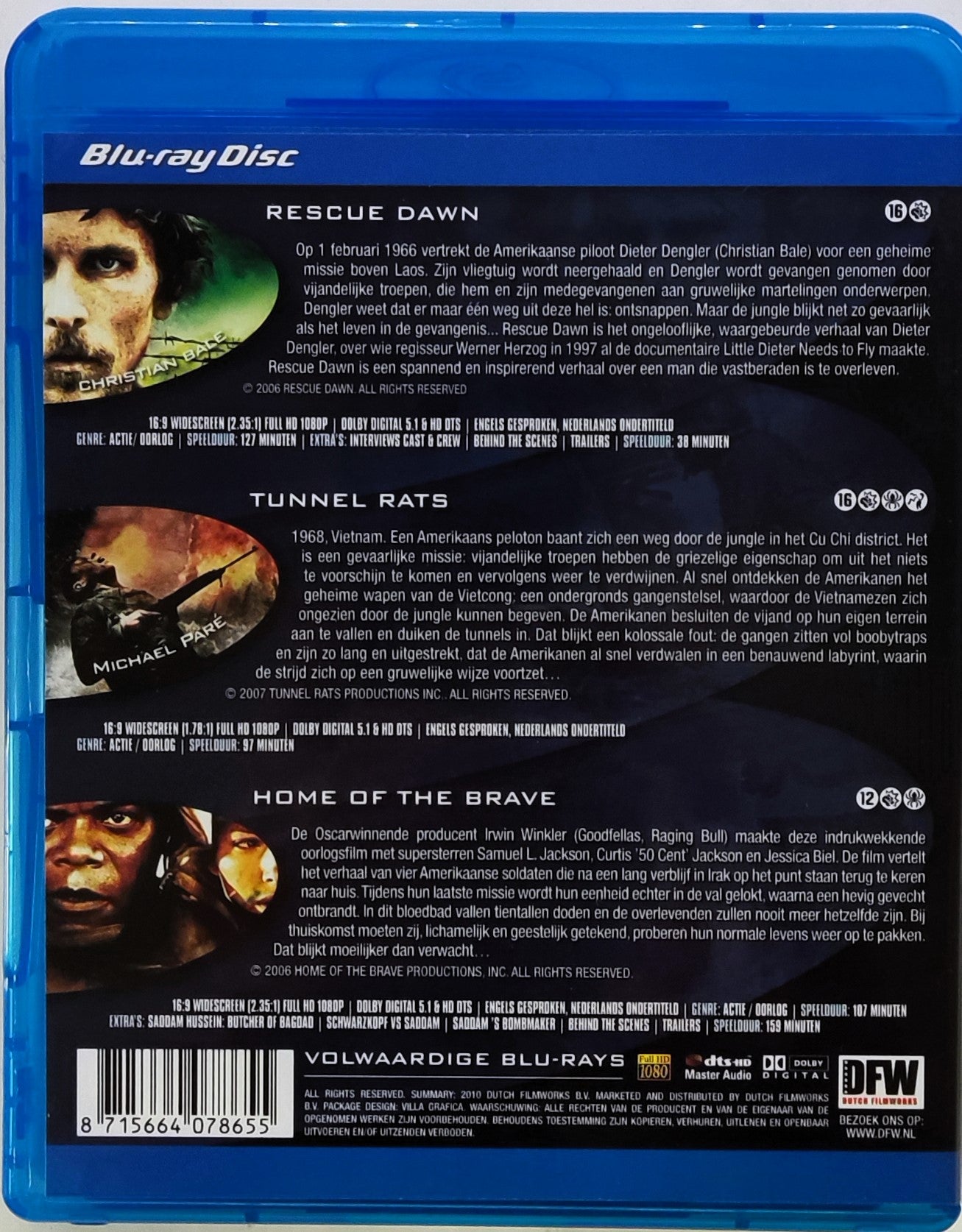 Rescue Dawn / Tunnel Rats / Home of the Brave